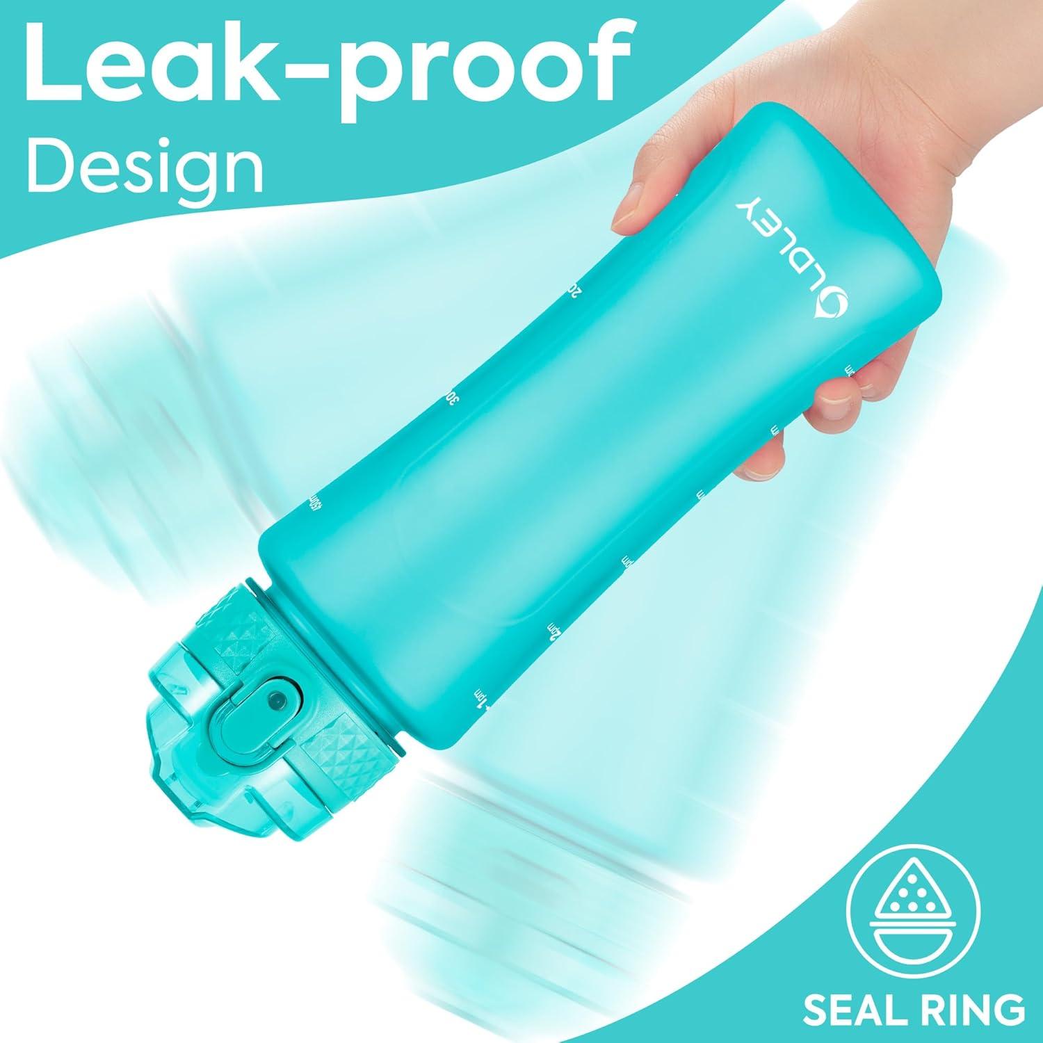 Botella de Agua Oldley para Niños 0.44 L con Popote Menta