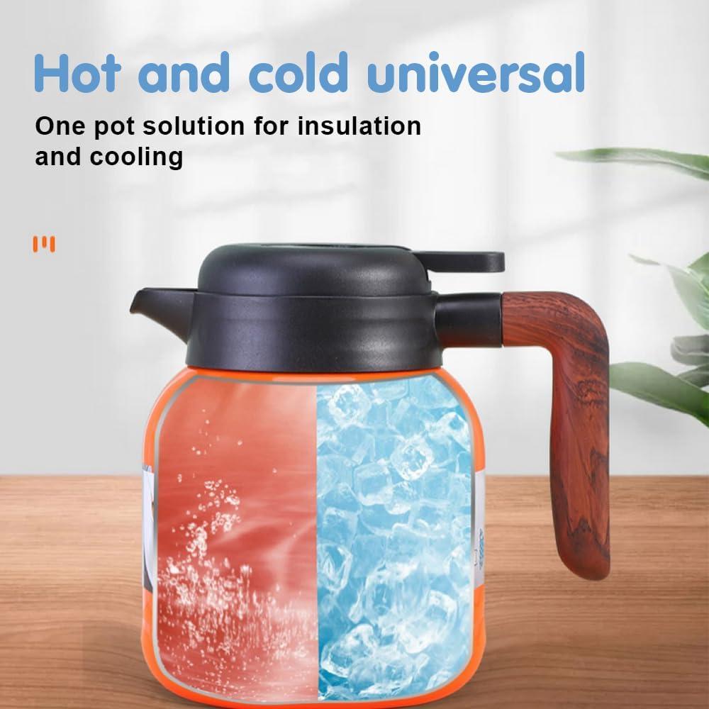 Tetera Floral Vintage TBHAPY 1.04L con Infusor y Acero Inoxidable