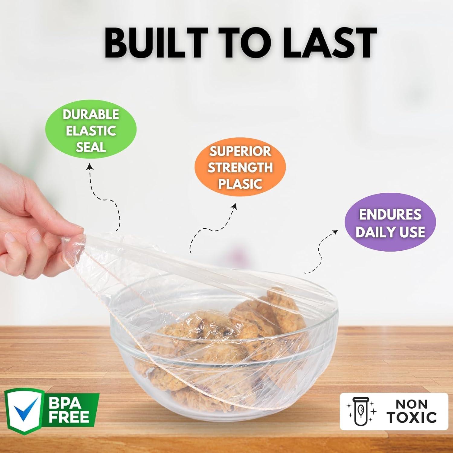 20 Cubiertas de Plástico Reutilizables Kitchen Strong Medianas