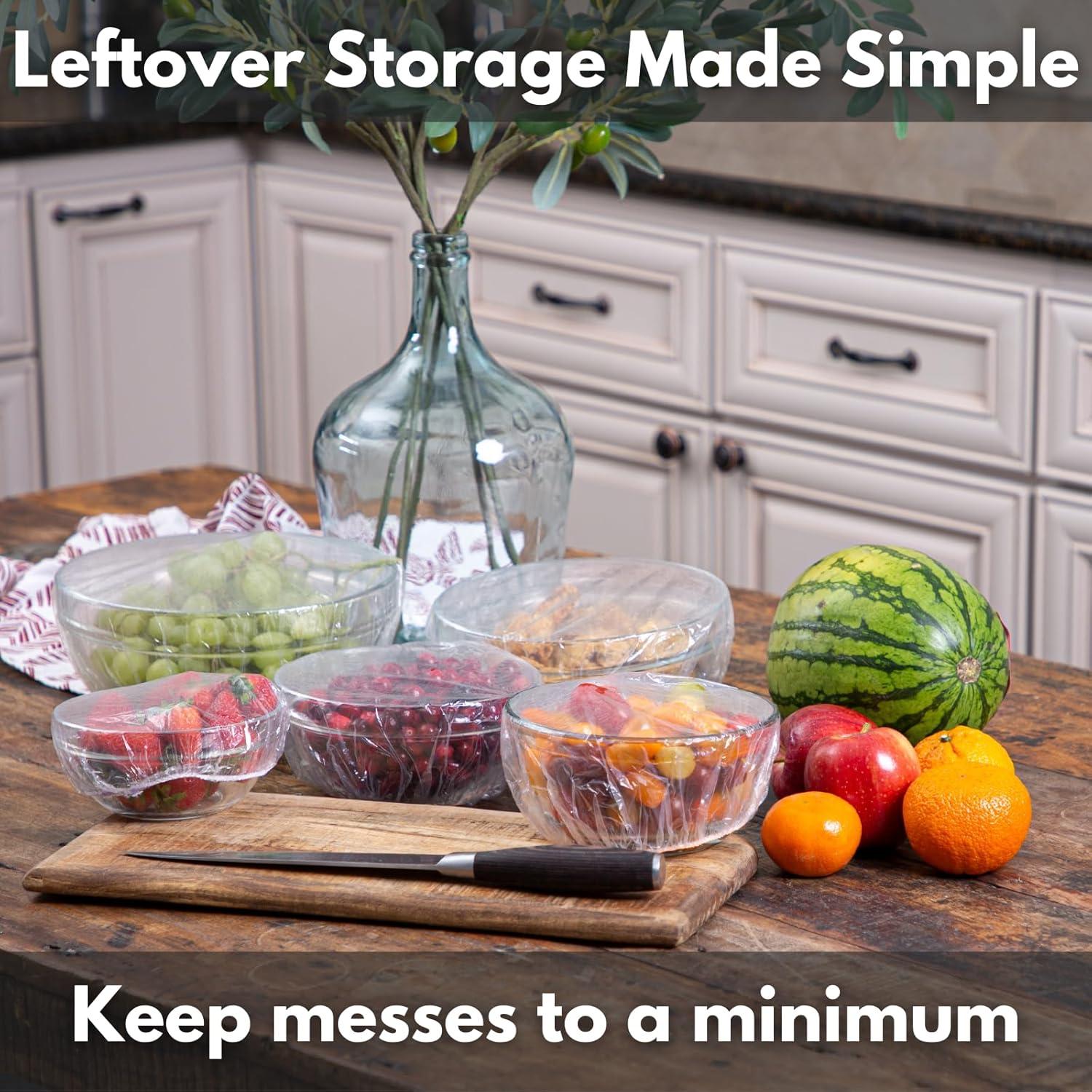 20 Cubiertas de Plástico Reutilizables Kitchen Strong Medianas