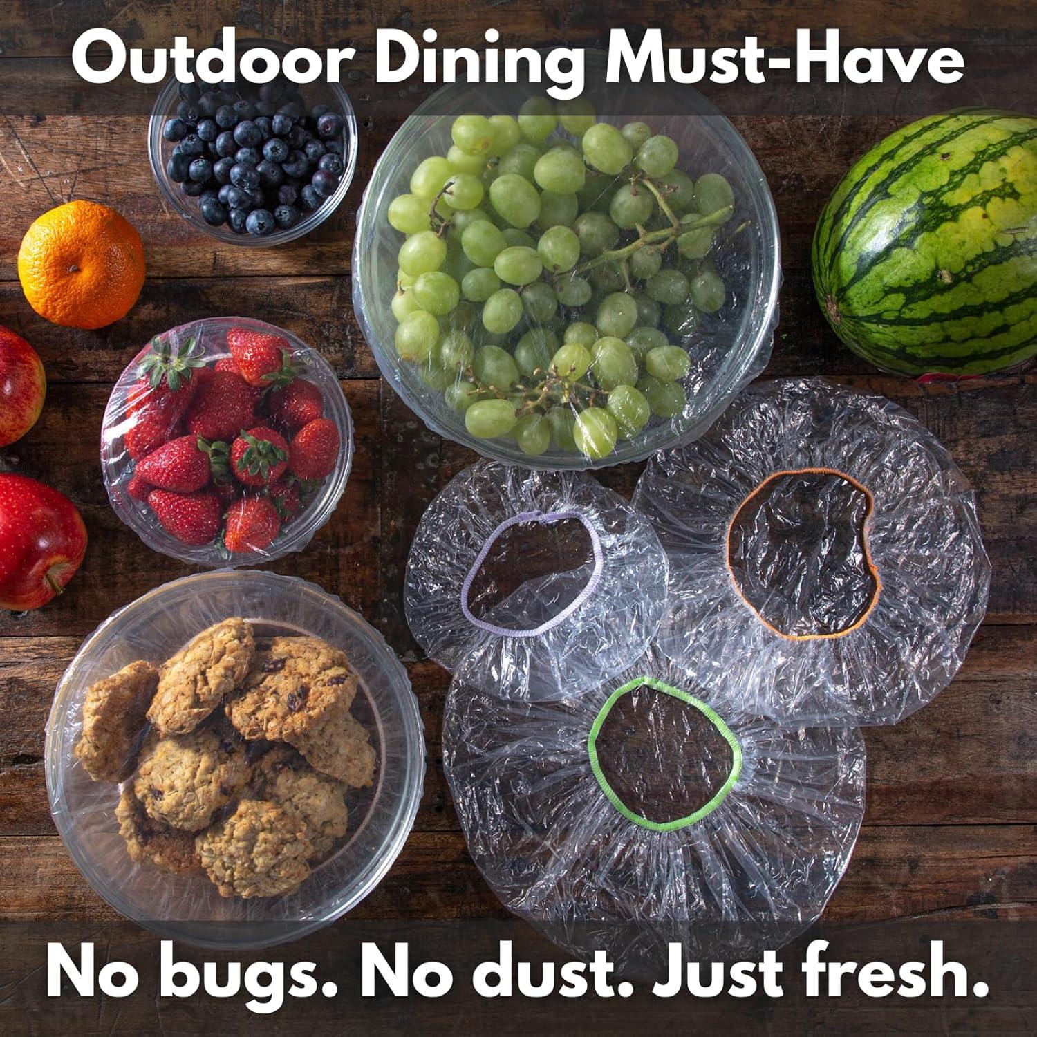 20 Cubiertas de Plástico Reutilizables Kitchen Strong Medianas