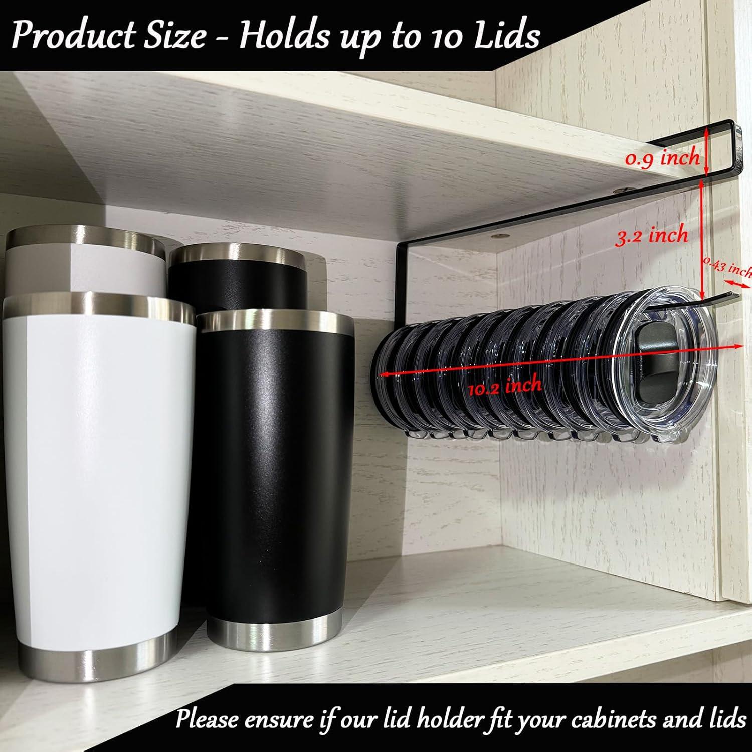 Organizador de Tapas de Tazas Yukinolullabye Negro 10 Tapas