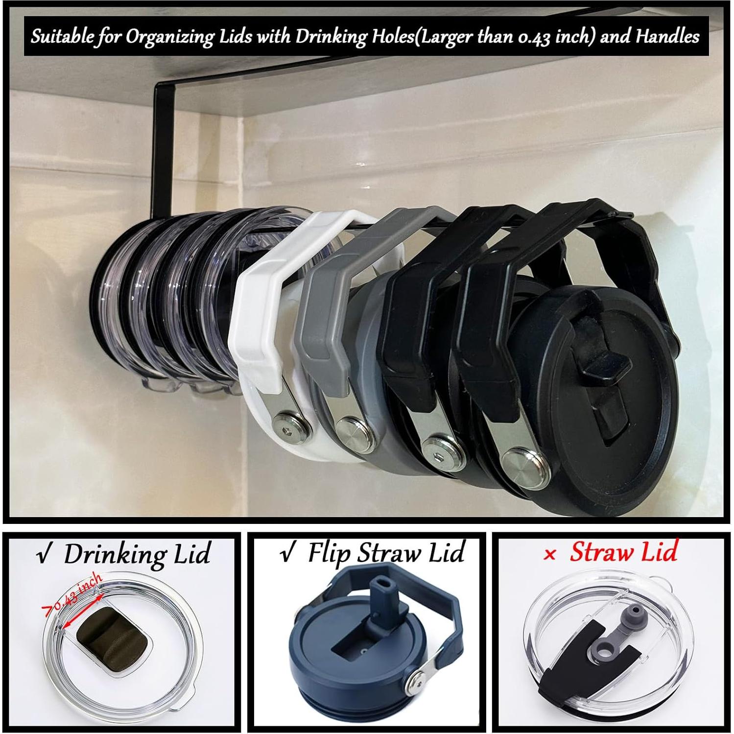 Organizador de Tapas de Tazas Yukinolullabye Negro 10 Tapas