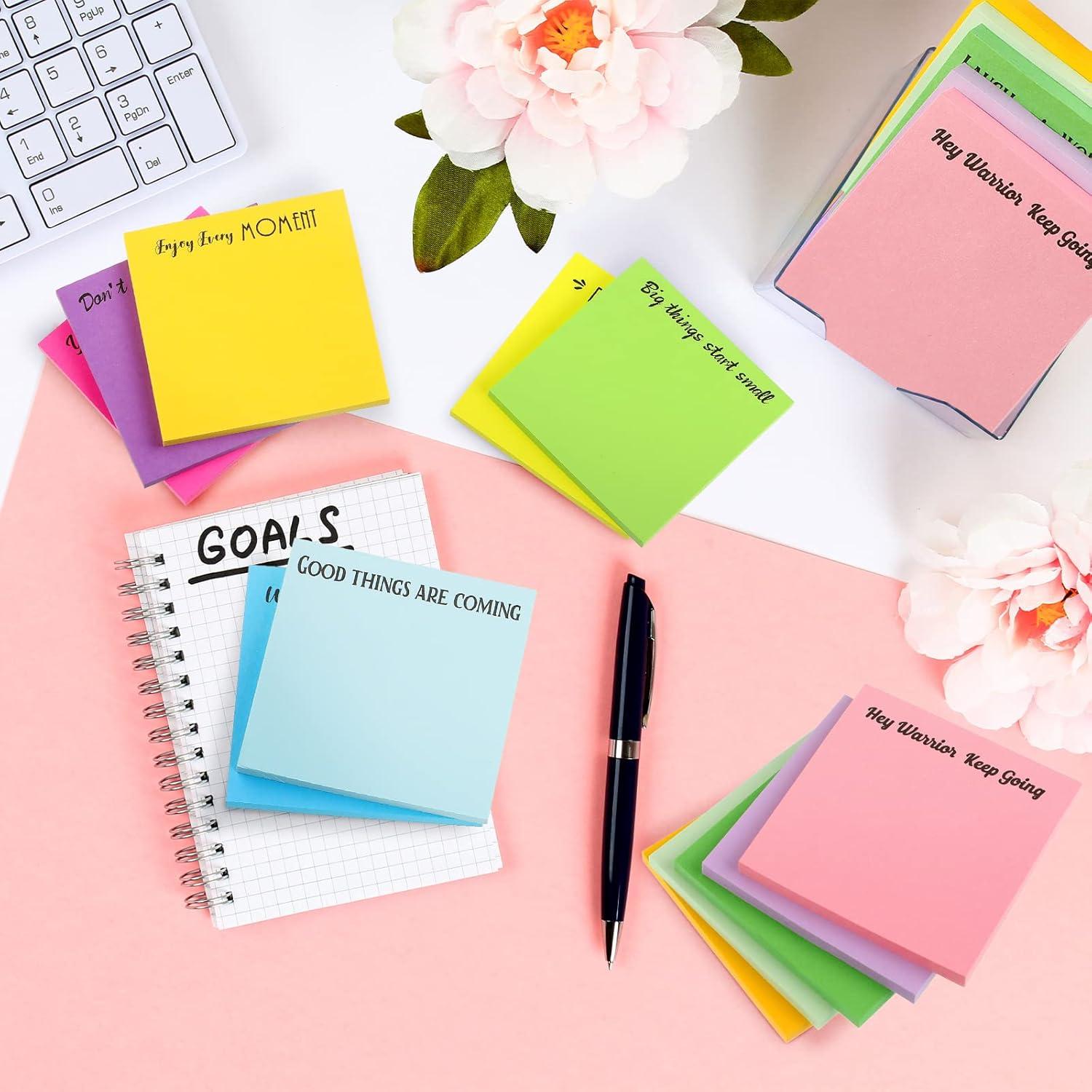 Zonon Notas Adhesivas Motivacionales 12 Piezas 7.6x7.6cm