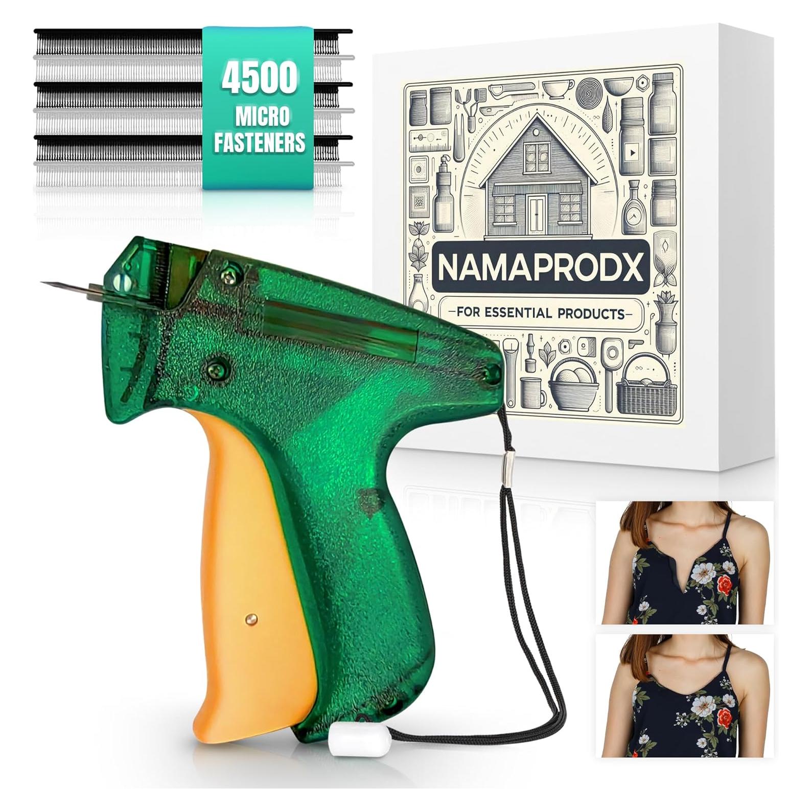 Mini Pistola Adhesiva NAMAPRODX Verde - 4500 Sujetadores