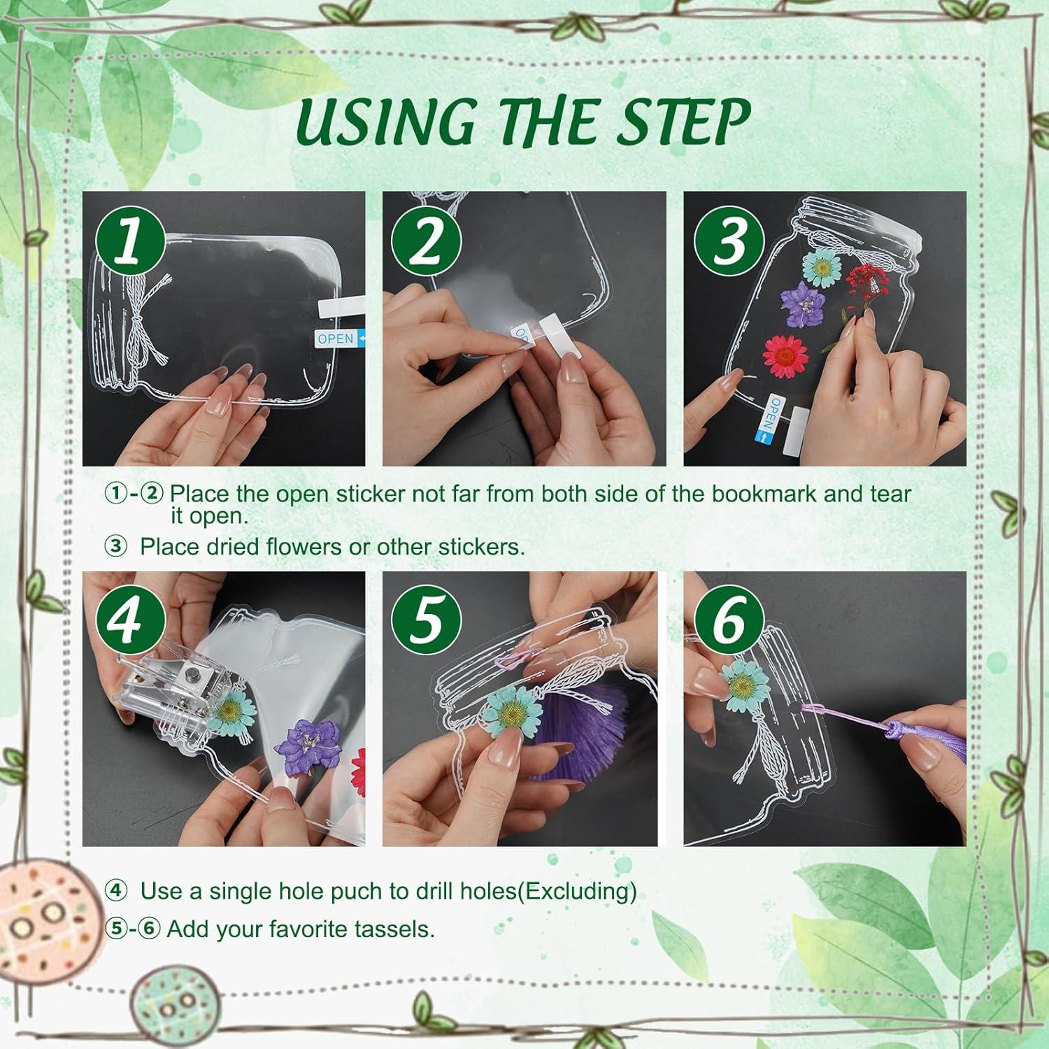 Flores Secas Presionadas DEARPIH 42 Piezas para Manualidades