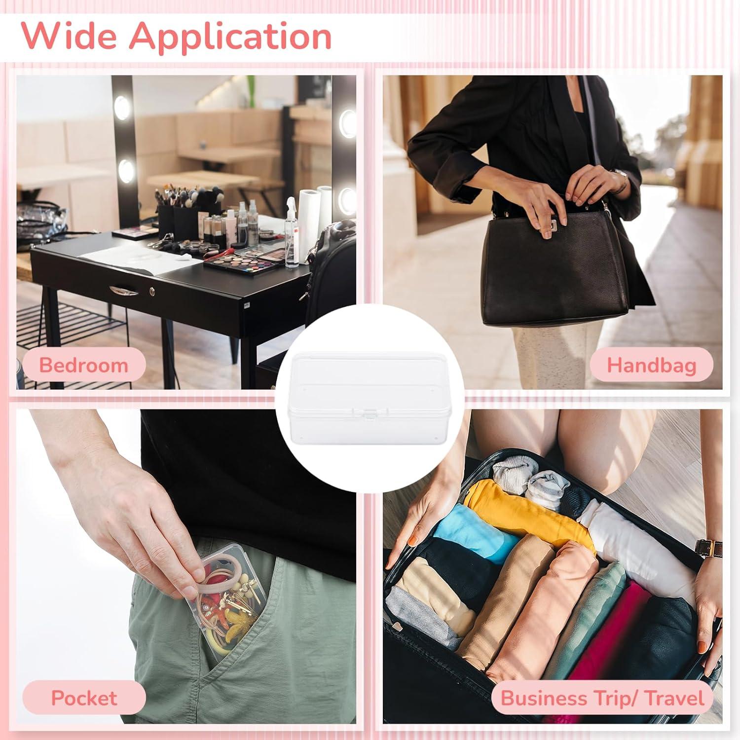 Organizador de Gomas para el Cabello BATTIPAW 6PCS Transparente