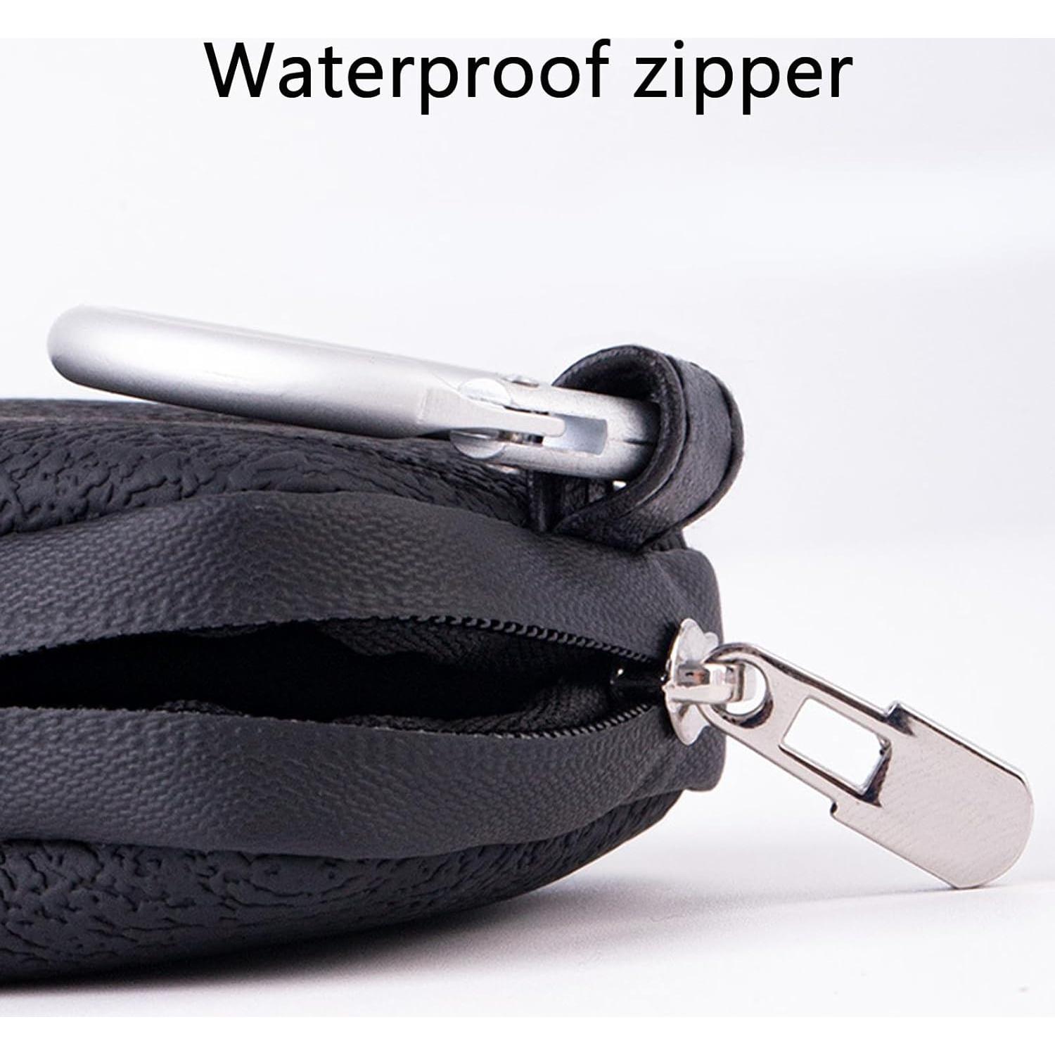 Silicone Case for Hand Sanitizer Card Spray, Storage Bag with Sliver Spring-loaded Buckle, Accessory Pouch, Power Mist and Glow Bottle Mist 1FL OZ (Black)