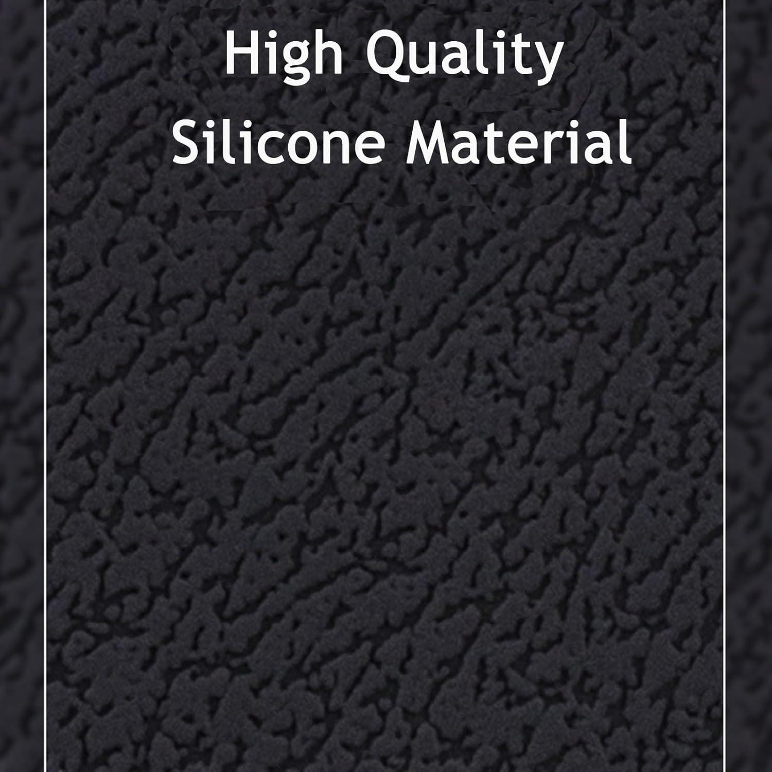 Silicone Case for Hand Sanitizer Card Spray, Storage Bag with Sliver Spring-loaded Buckle, Accessory Pouch, Power Mist and Glow Bottle Mist 1FL OZ (Black)
