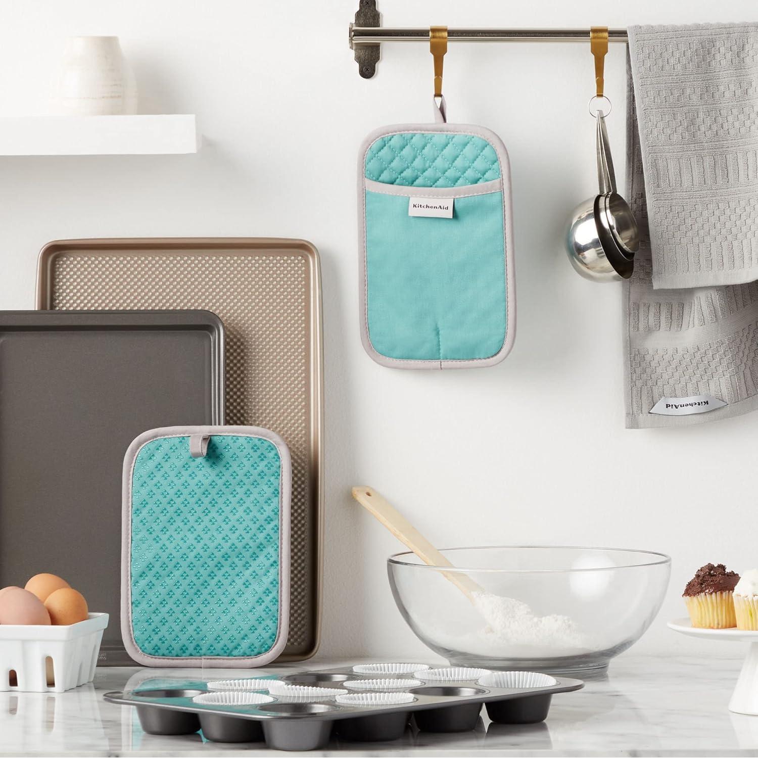 Juego de agarraderas KitchenAid Asteroid 2 piezas Aqua Sky