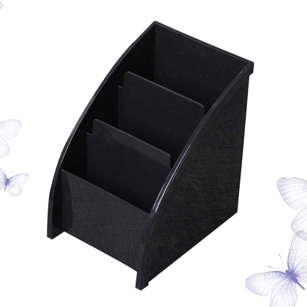 Soporte de Control Remoto DOITOOL con 3 Compartimentos Negro