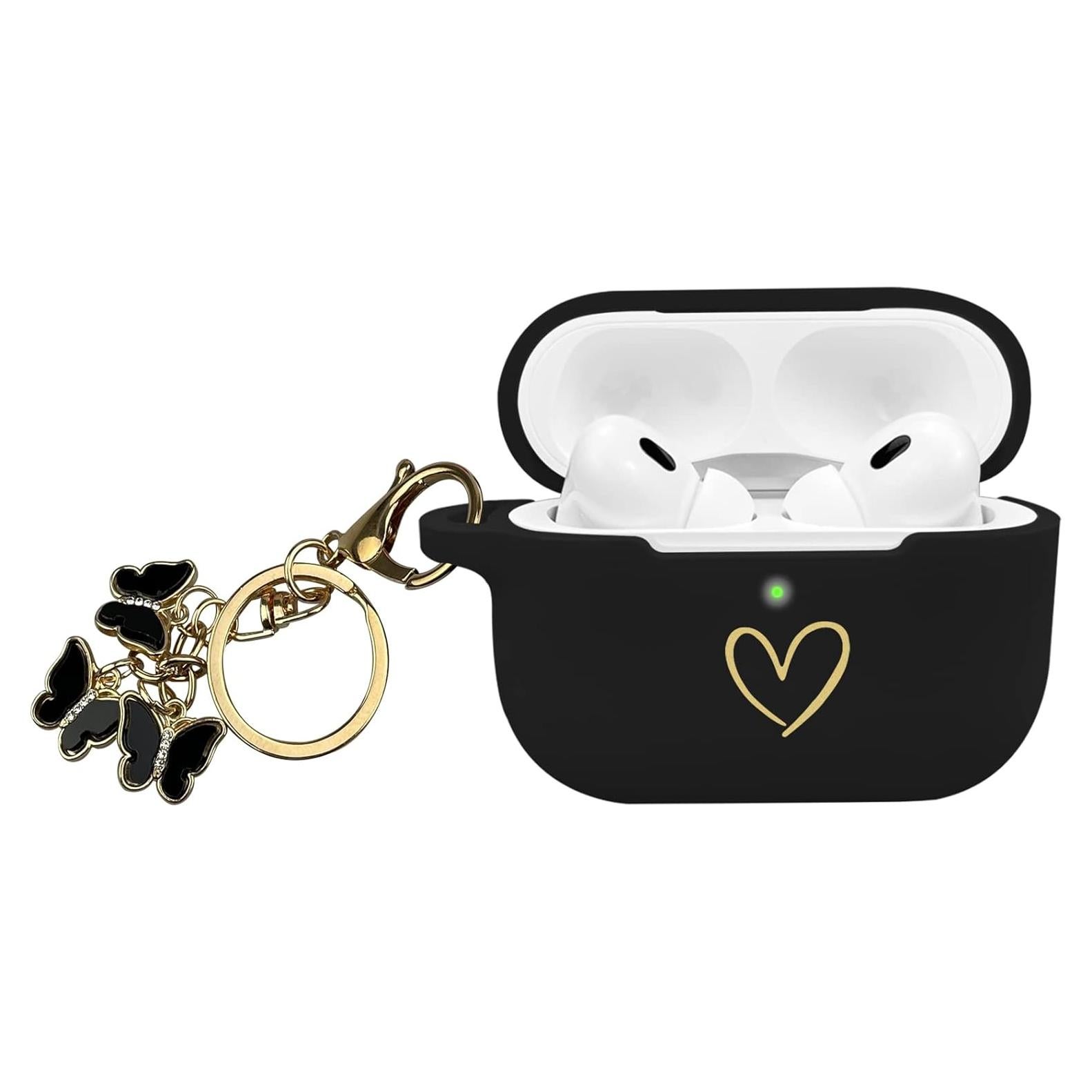 Funda de Silicona para AirPods Pro 2 AIIEKZ con Llavero