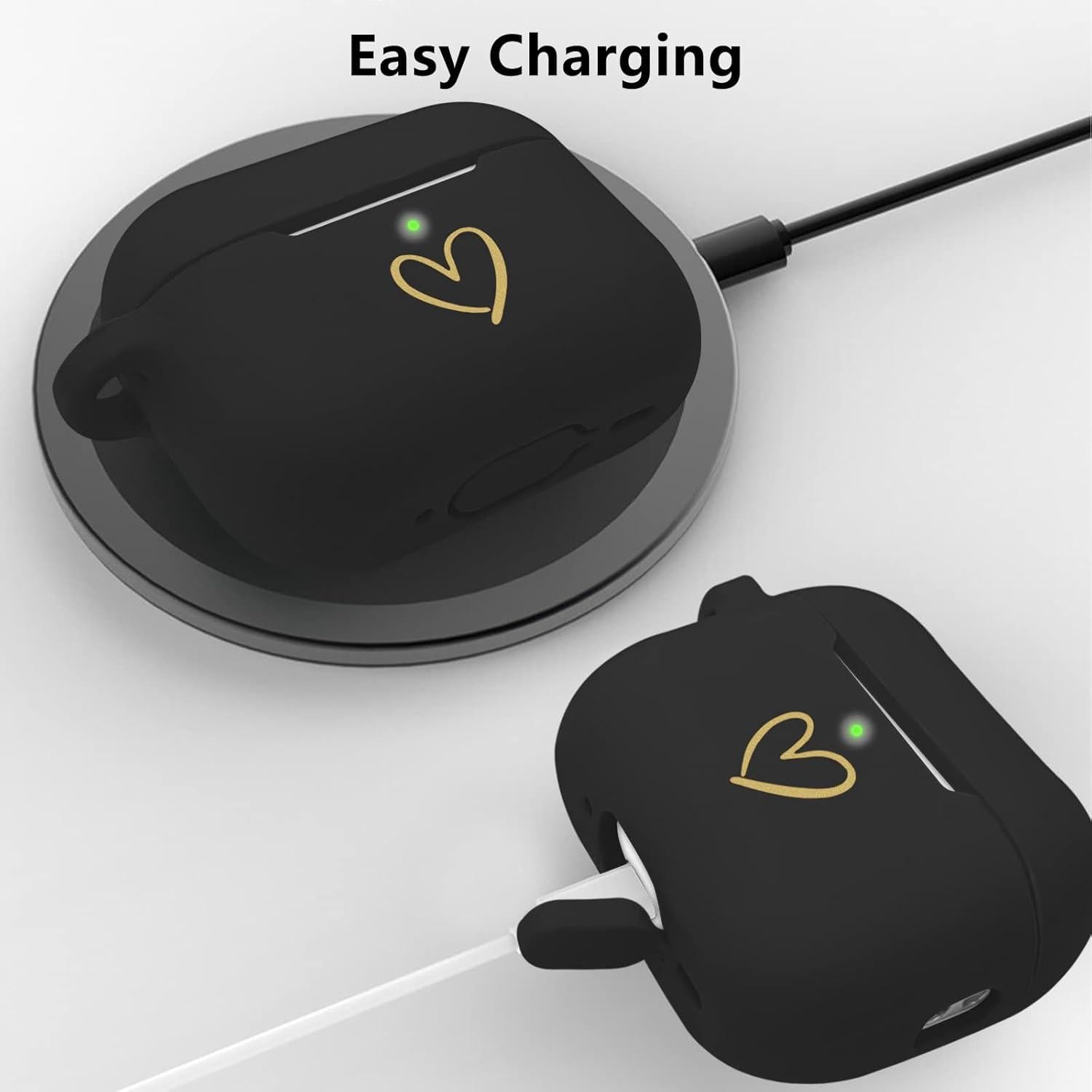 Funda de Silicona para AirPods Pro 2 AIIEKZ con Llavero