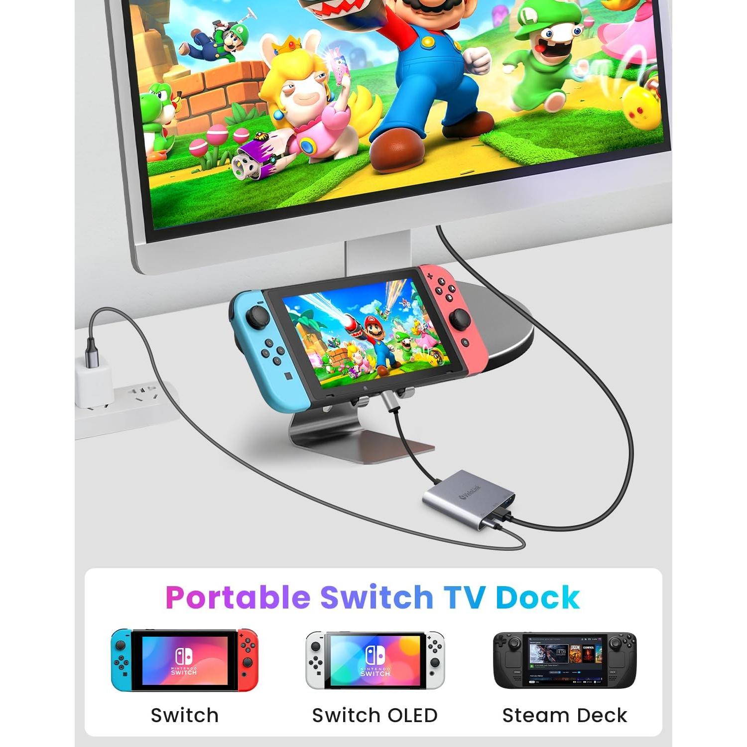 Adaptador USB-C a HDMI 4K 30Hz VELOLINK con Carga PD