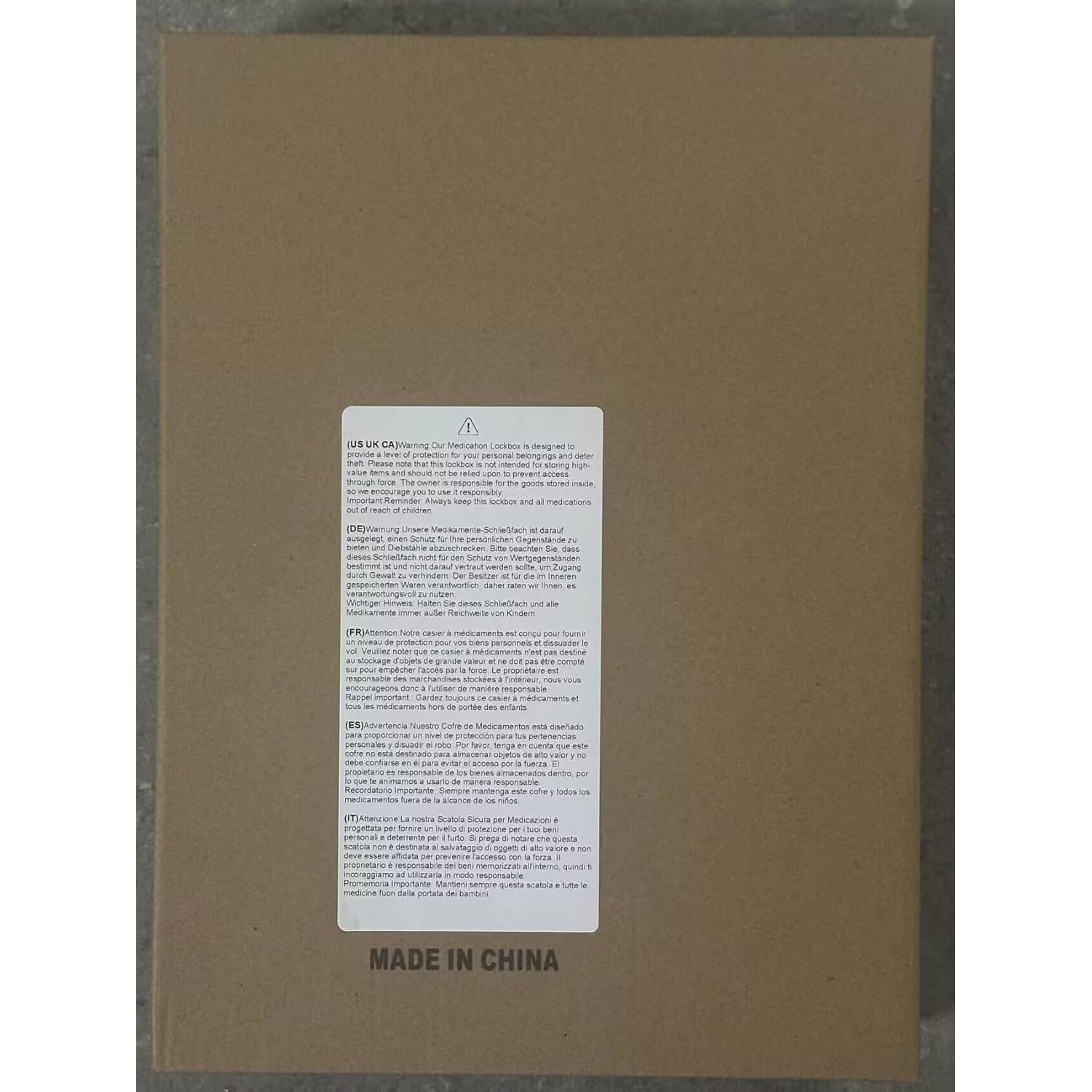 Caja de Seguridad para Medicamentos Lalifebuss 29x23x19cm