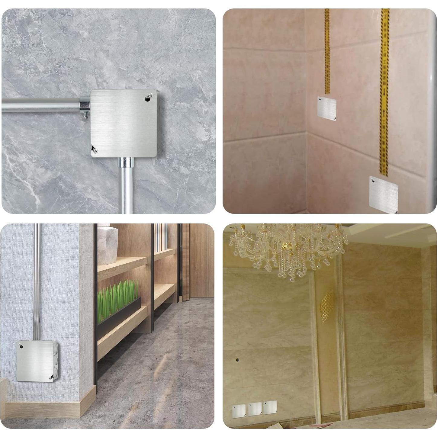 Cubiertas de Caja Eléctrica Metálicas Laowu 4 Piezas 10.16 cm