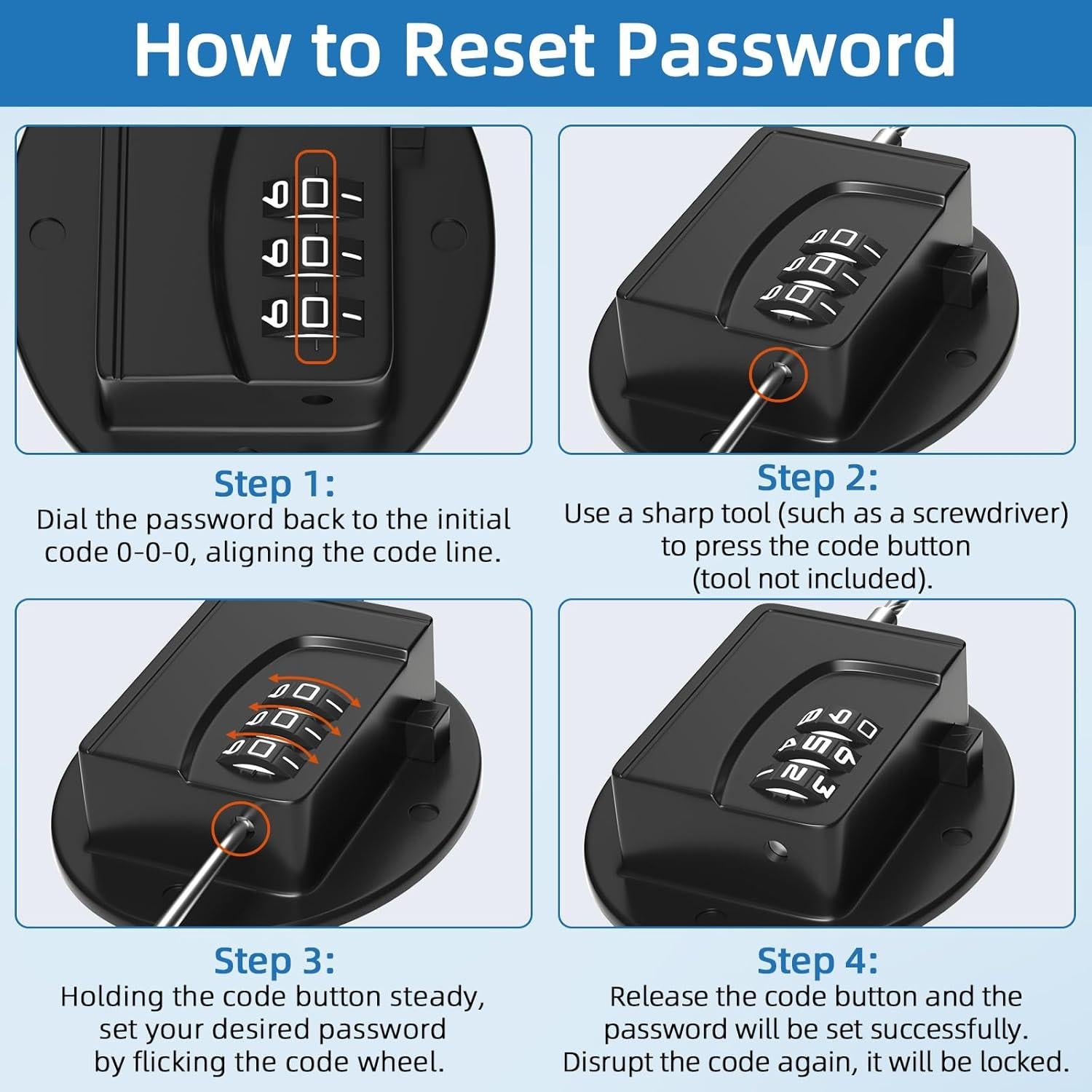 Cerradura de Refrigerador AOSITE Negra - Seguridad Infantil 3 Dígitos