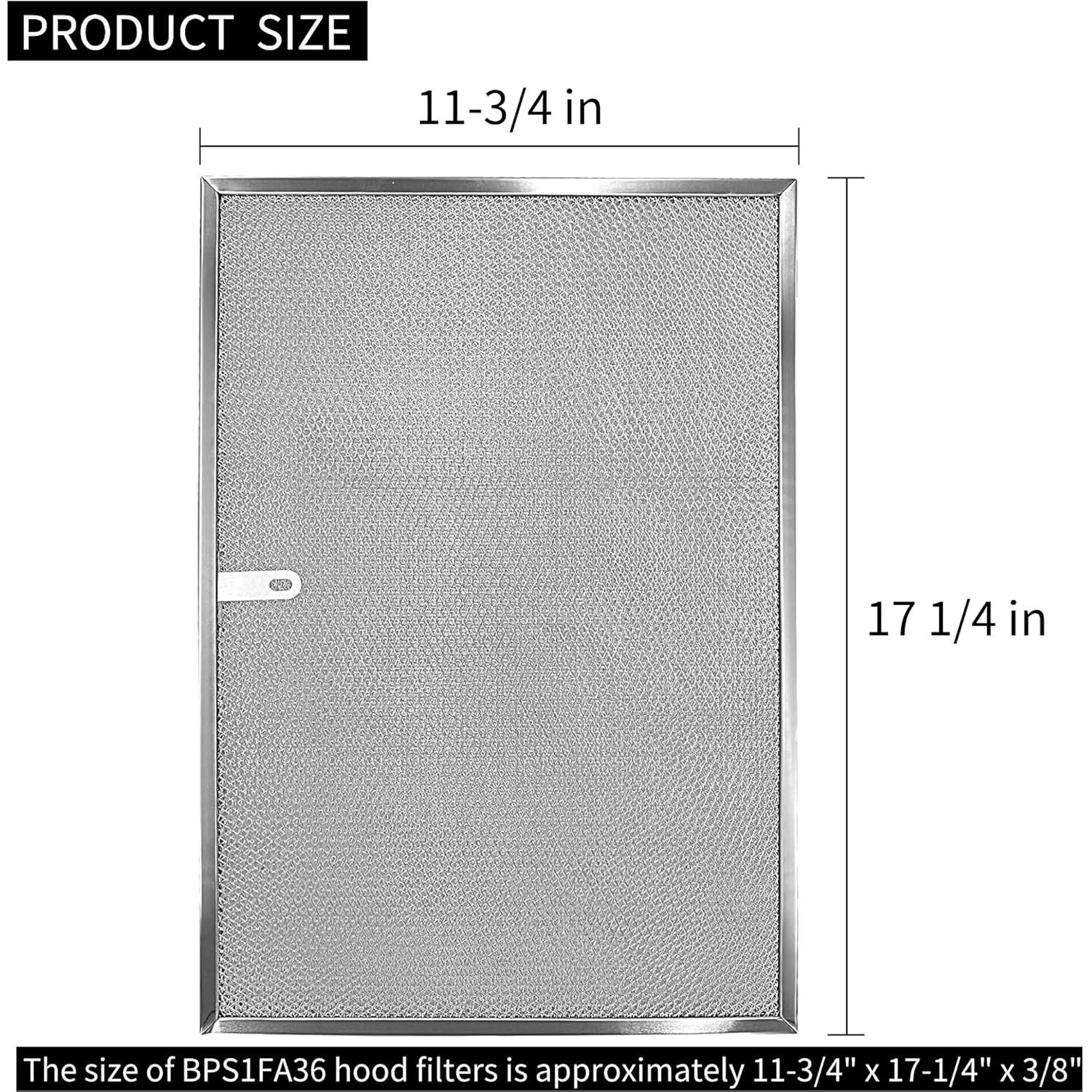 Filtro de Campana de Aluminio AMI PARTS BPS1FA36 - 2 Paquetes