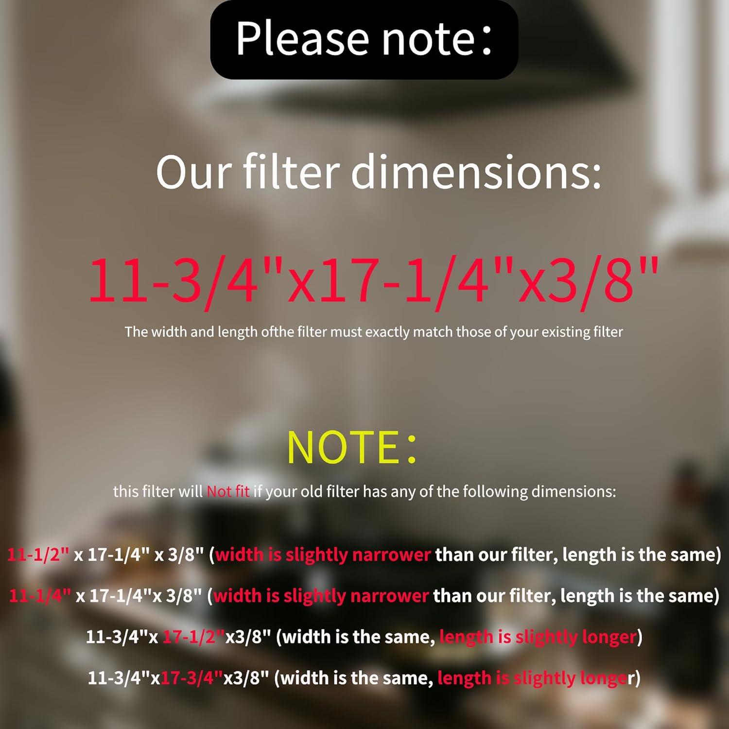 Filtro de Campana de Aluminio AMI PARTS BPS1FA36 - 2 Paquetes