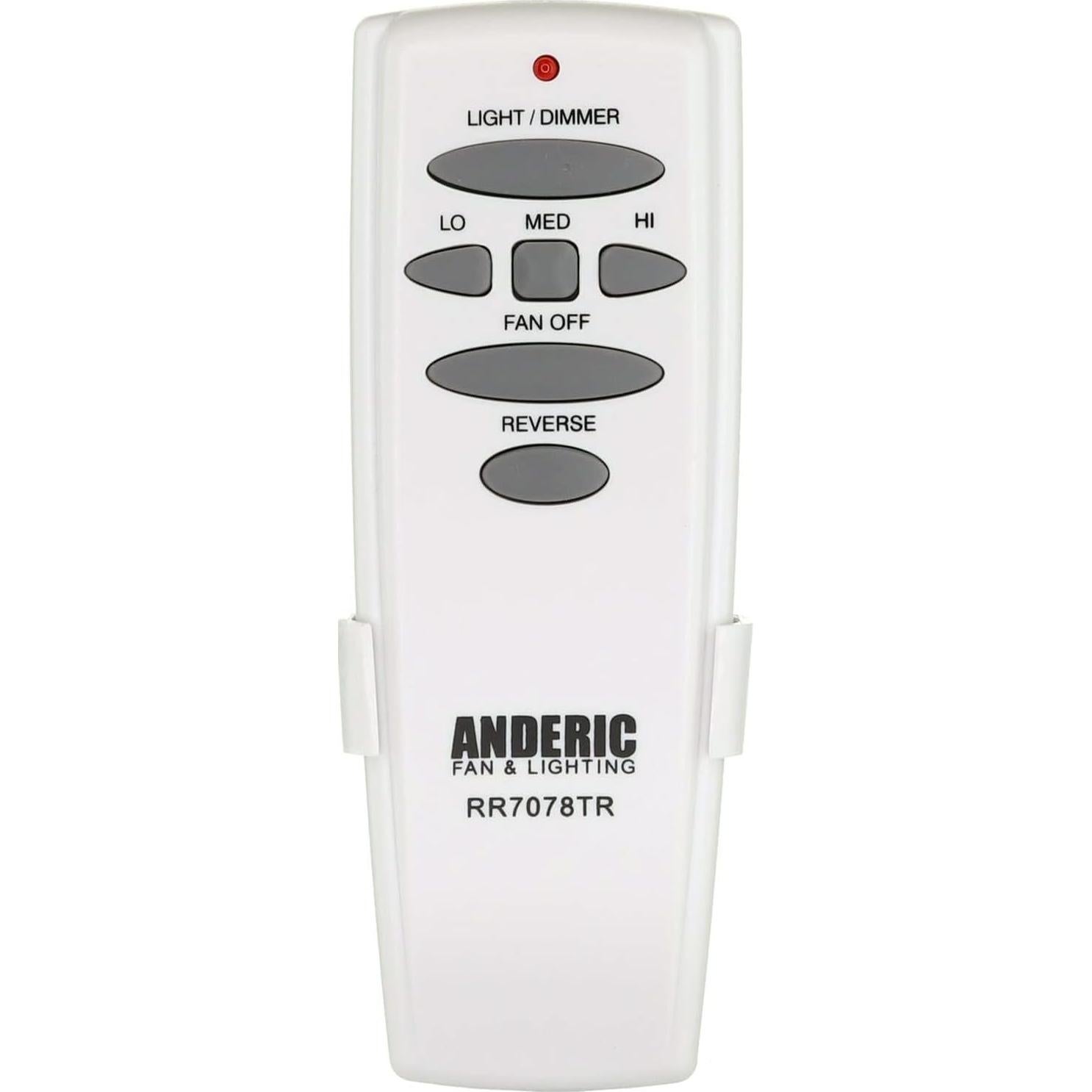 Control Remoto Anderic RR7078TR para Ventiladores de Techo