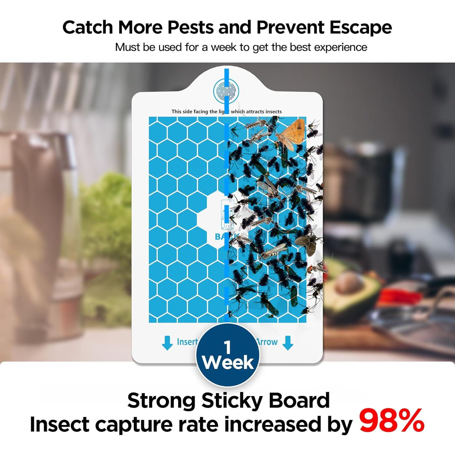 Trampa para Insectos BietrunPro MK88B 3-en-1 Luz UV+Azul+Amarillo