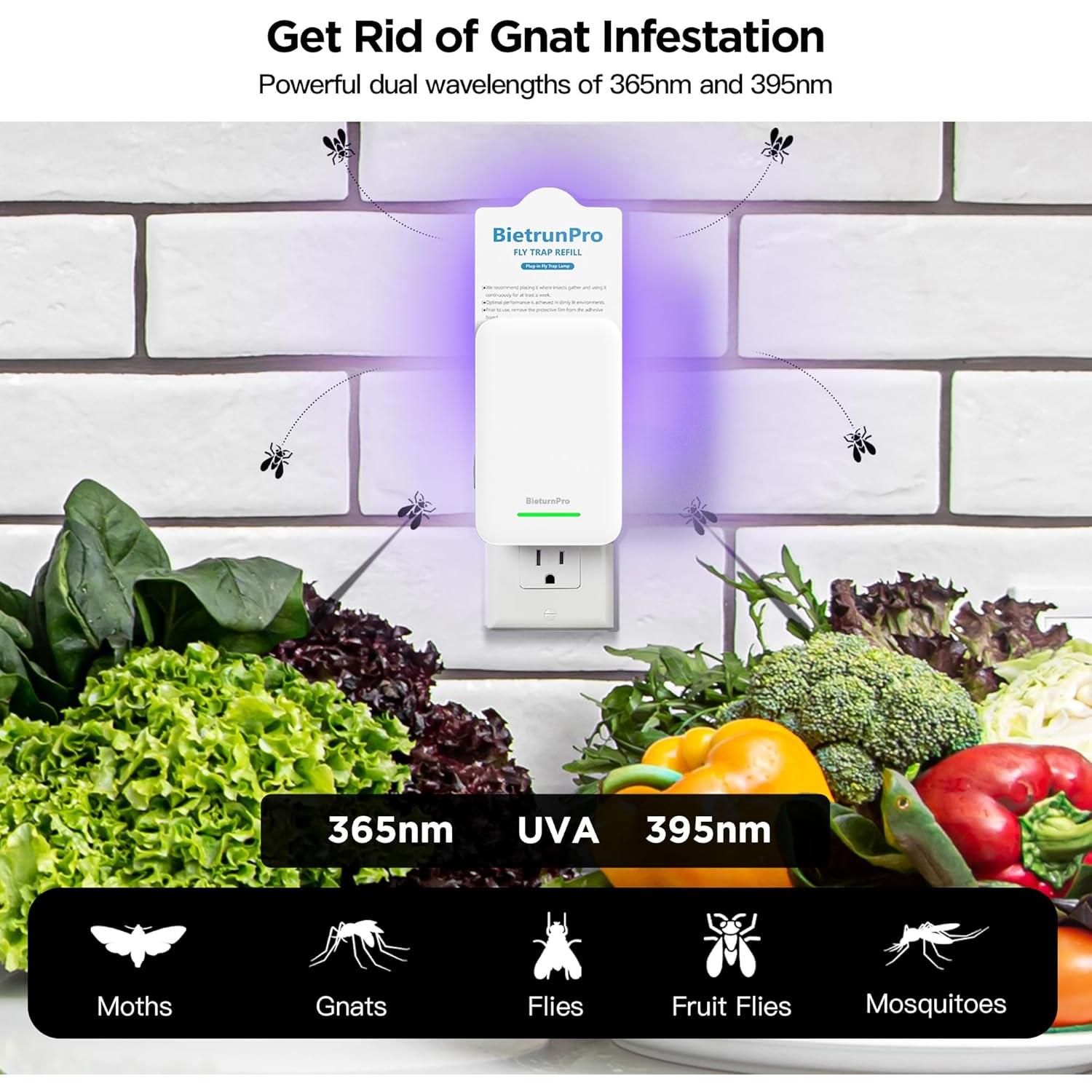 Trampa para Insectos BietrunPro MK88B 3-en-1 Luz UV+Azul+Amarillo
