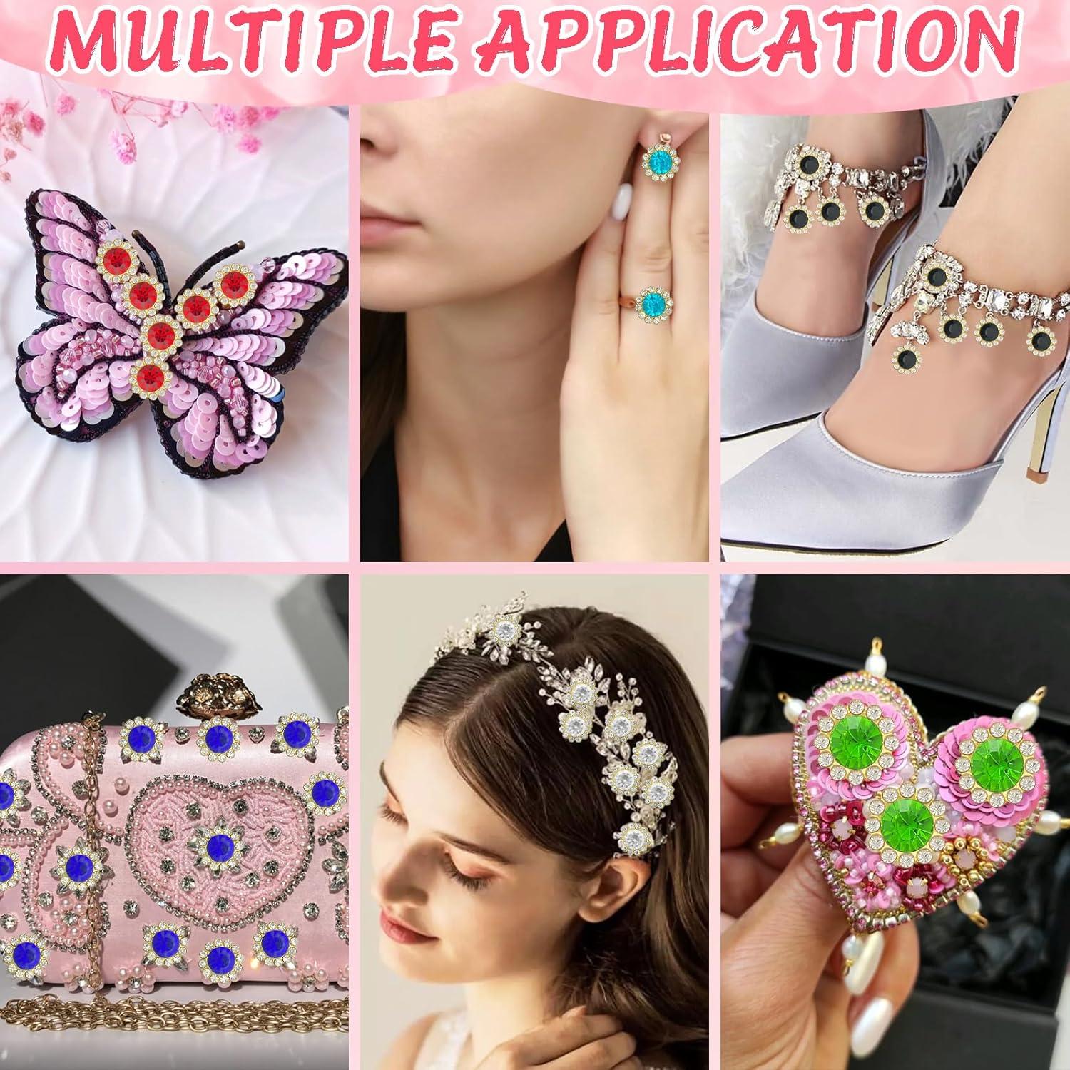 120 Piezas Cristales de Rhinestone 12mm UYTRDVG para Coser