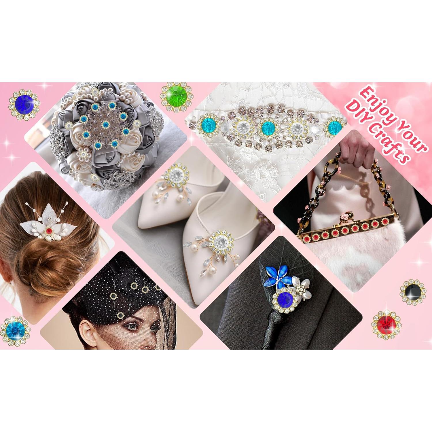 120 Piezas Cristales de Rhinestone 12mm UYTRDVG para Coser