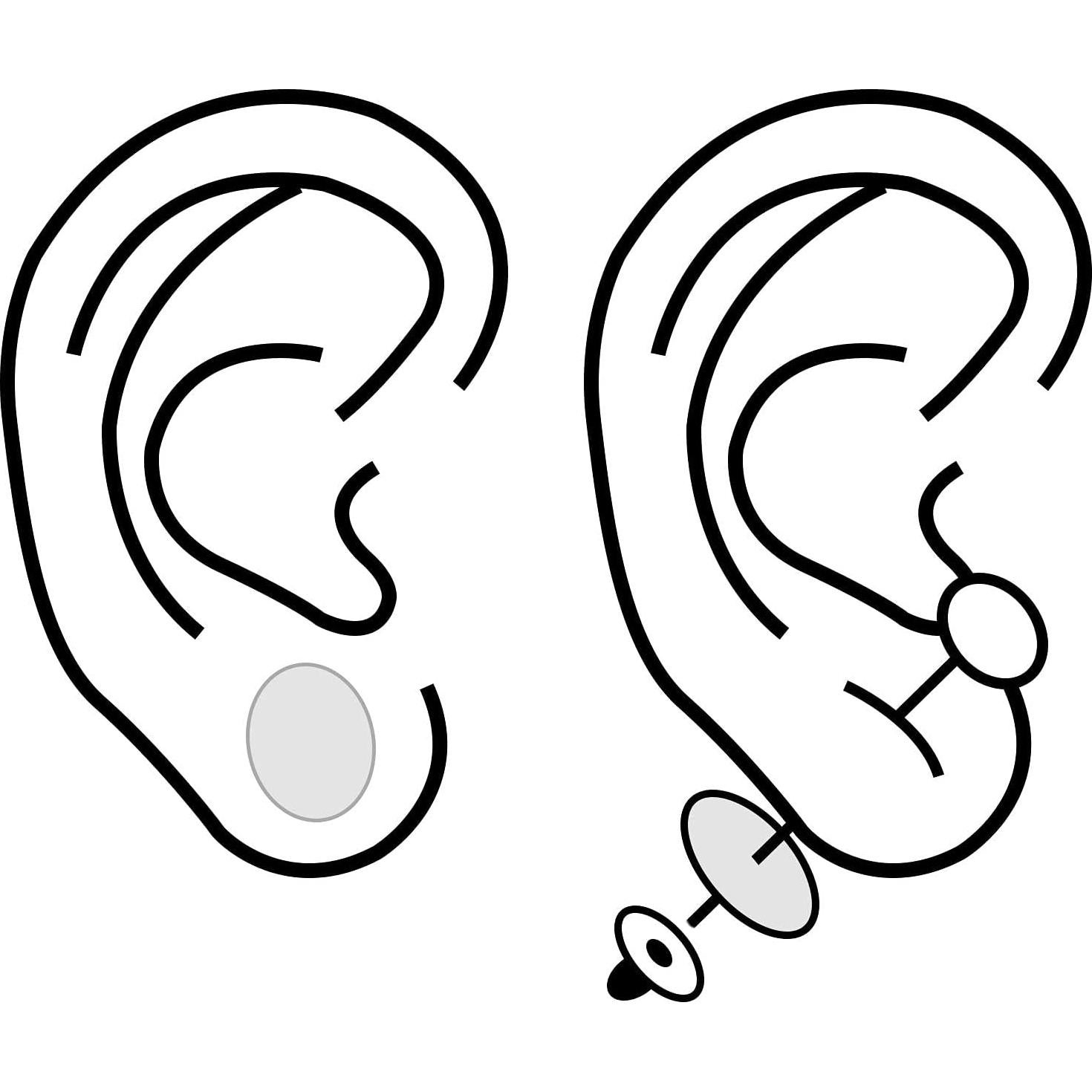 Outus 300 Pcs Earring Stickers Earlobe Support Patches for Heavy Earrings, Ear Stickers to Hold Back The Ear, Split Earlobes Protectors Support for Torn or Stretched Pierced