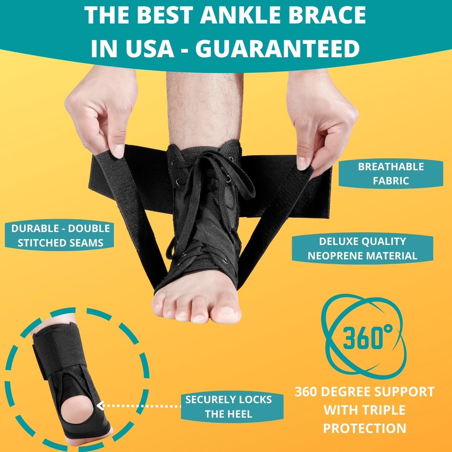 Soporte para Tobillo MEDIZED Ajustable para Correr y Baloncesto