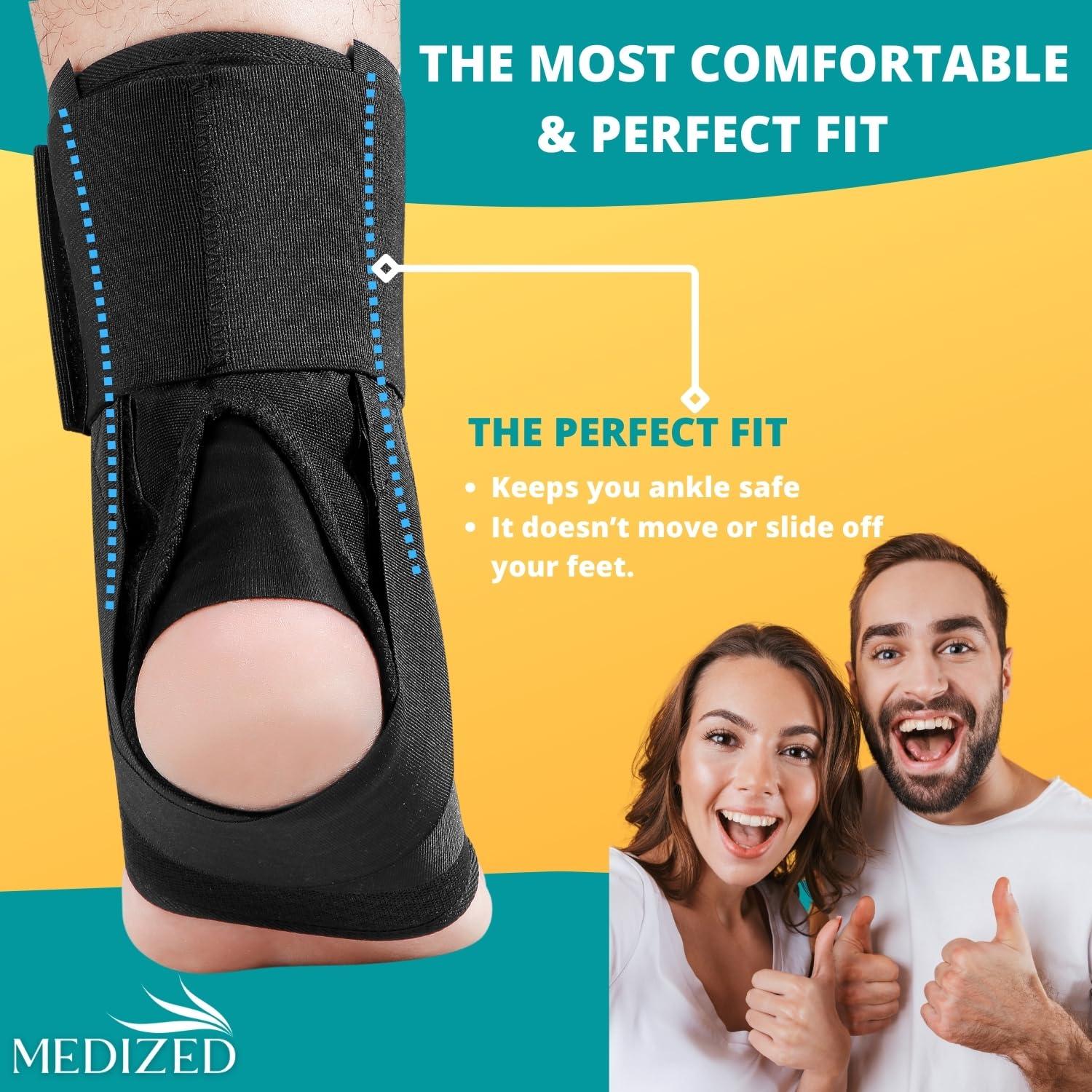 Soporte para Tobillo MEDIZED Ajustable para Correr y Baloncesto