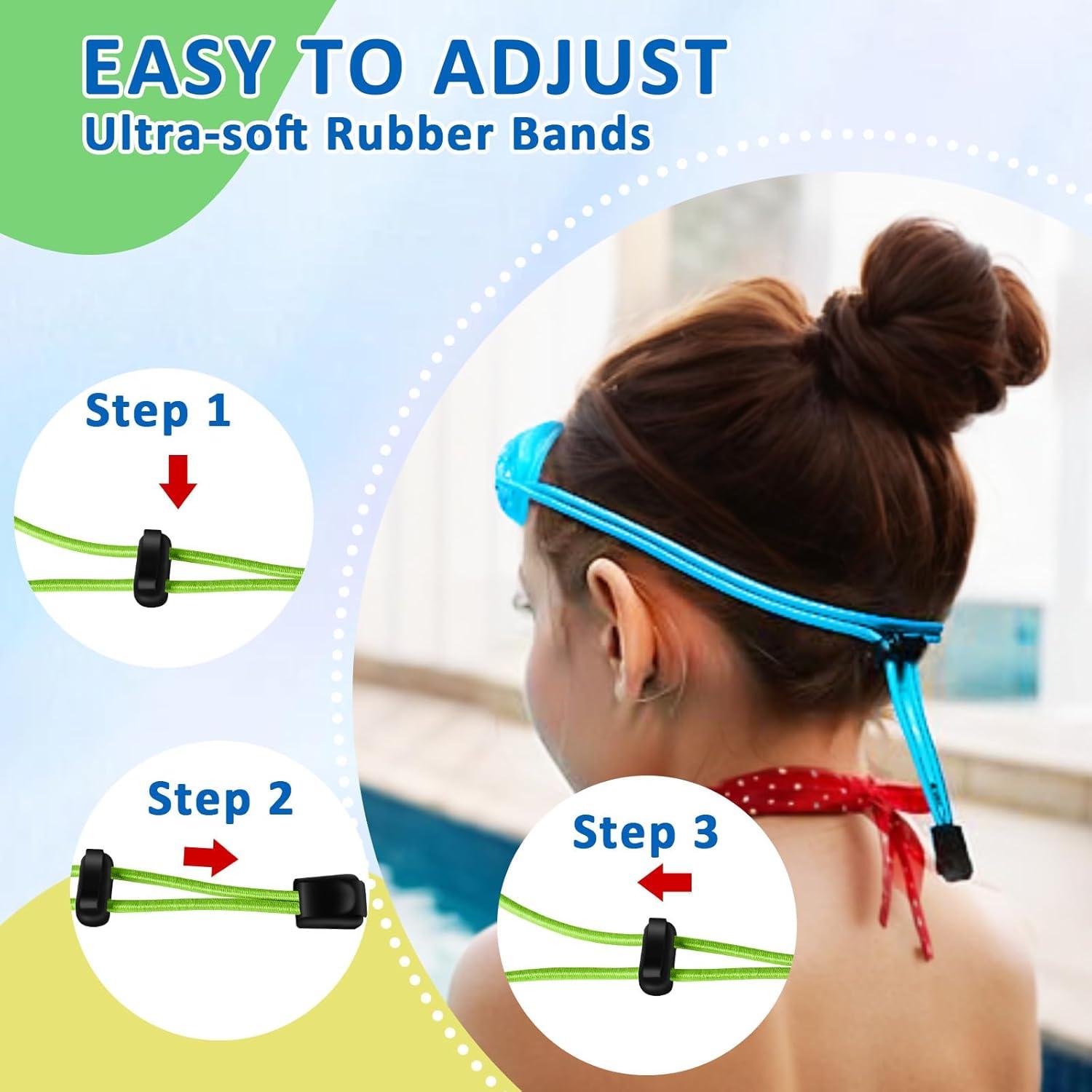 Gafas de natación XDX para niños - Paquete de 3, antiempañante