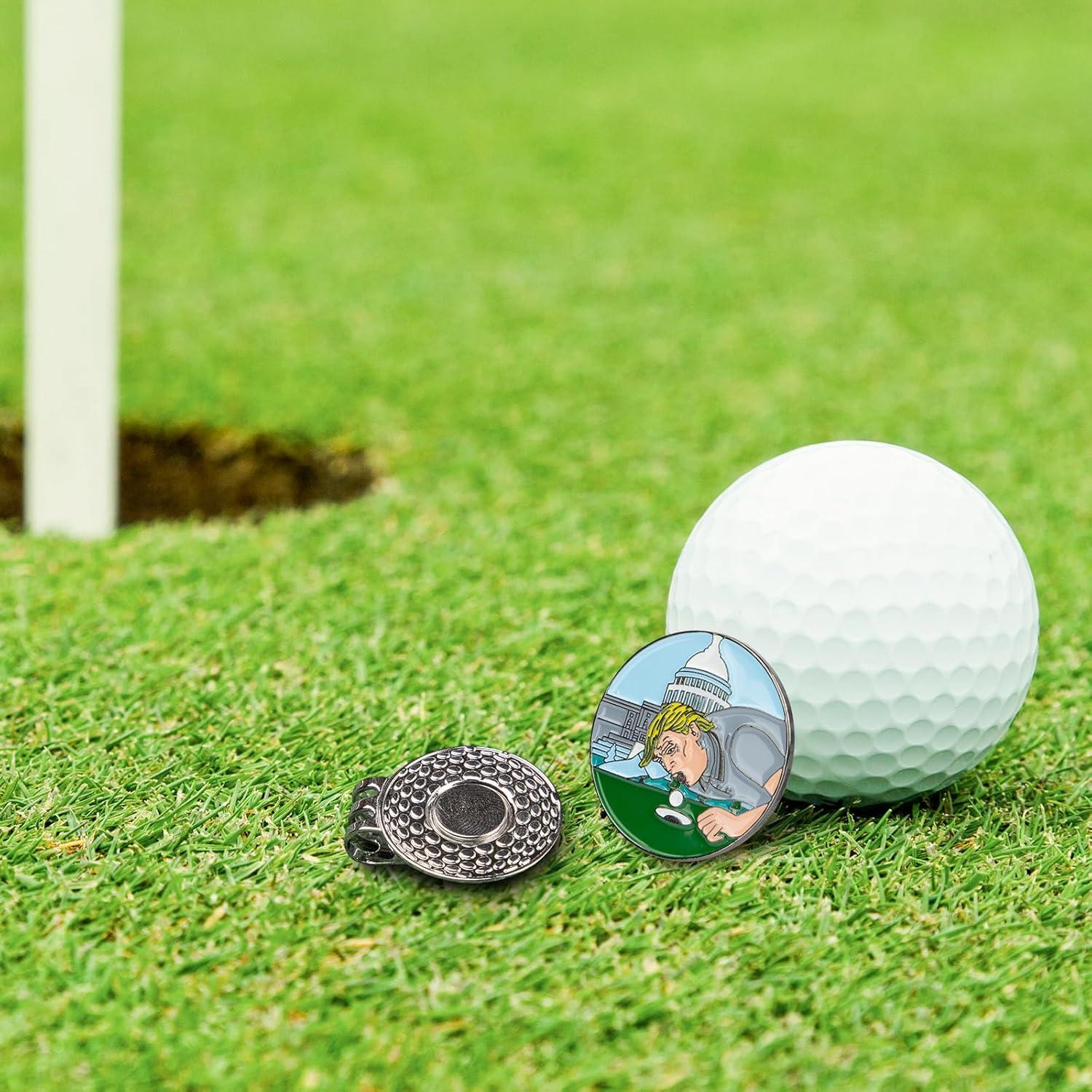 Marcadores de Pelotas de Golf Airclub con Clip Magnético - Regalo Divertido