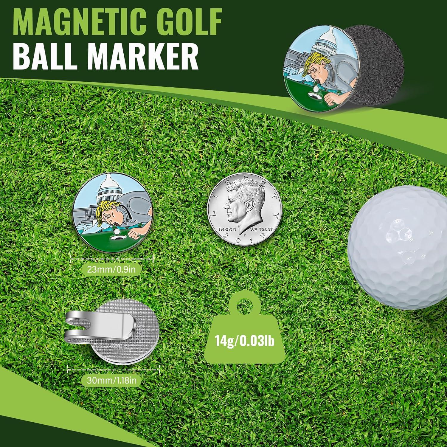 Marcadores de Pelotas de Golf Airclub con Clip Magnético - Regalo Divertido