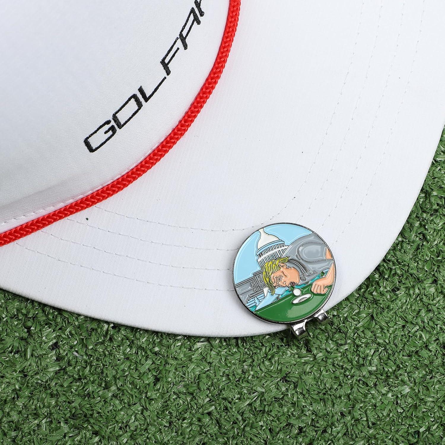 Marcadores de Pelotas de Golf Airclub con Clip Magnético - Regalo Divertido