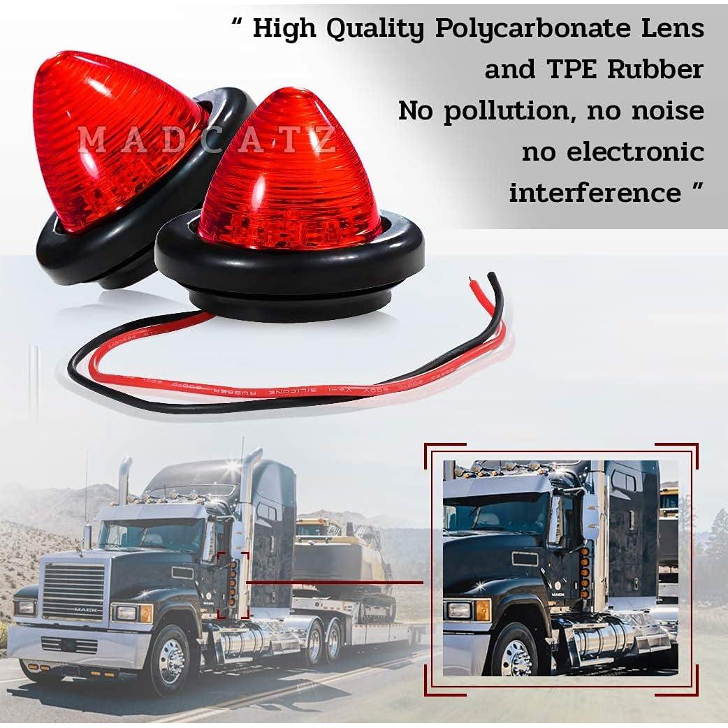 Luz de Marcador Lateral LED Meerkatt 7 Piezas 12V Rojo