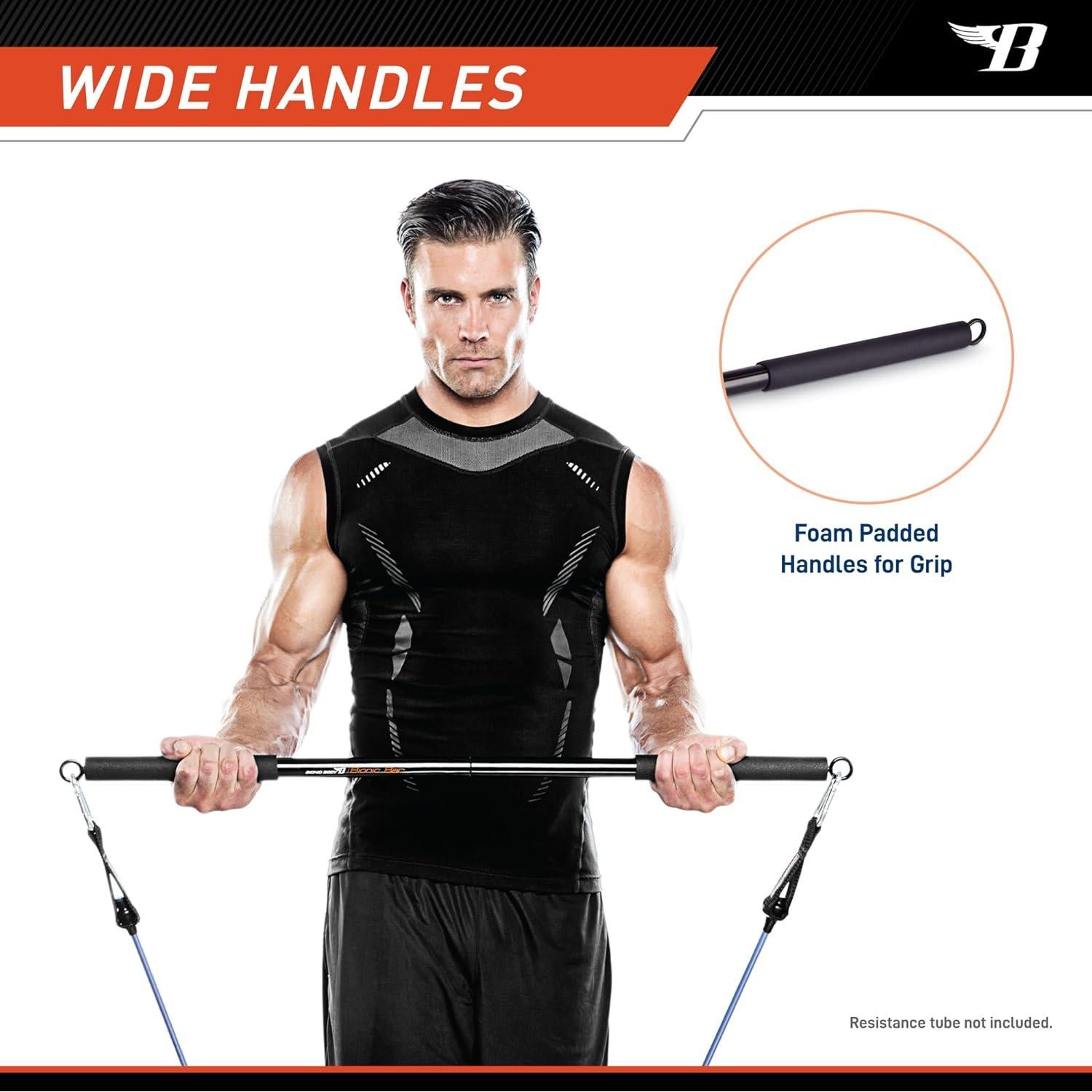 Barra de Entrenamiento de Resistencia Bionic Body BBEB-020 91.44 cm