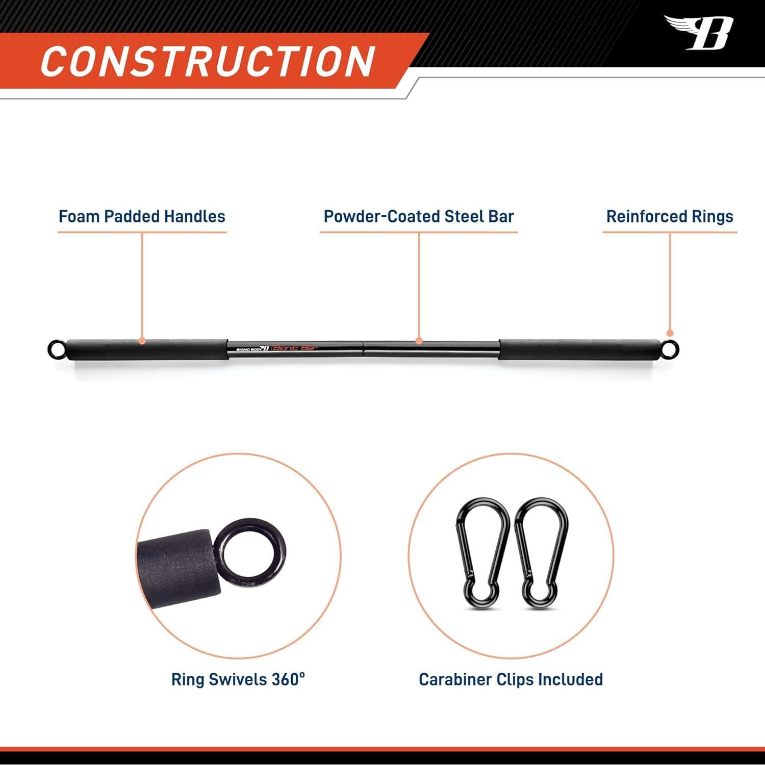Barra de Entrenamiento de Resistencia Bionic Body BBEB-020 91.44 cm