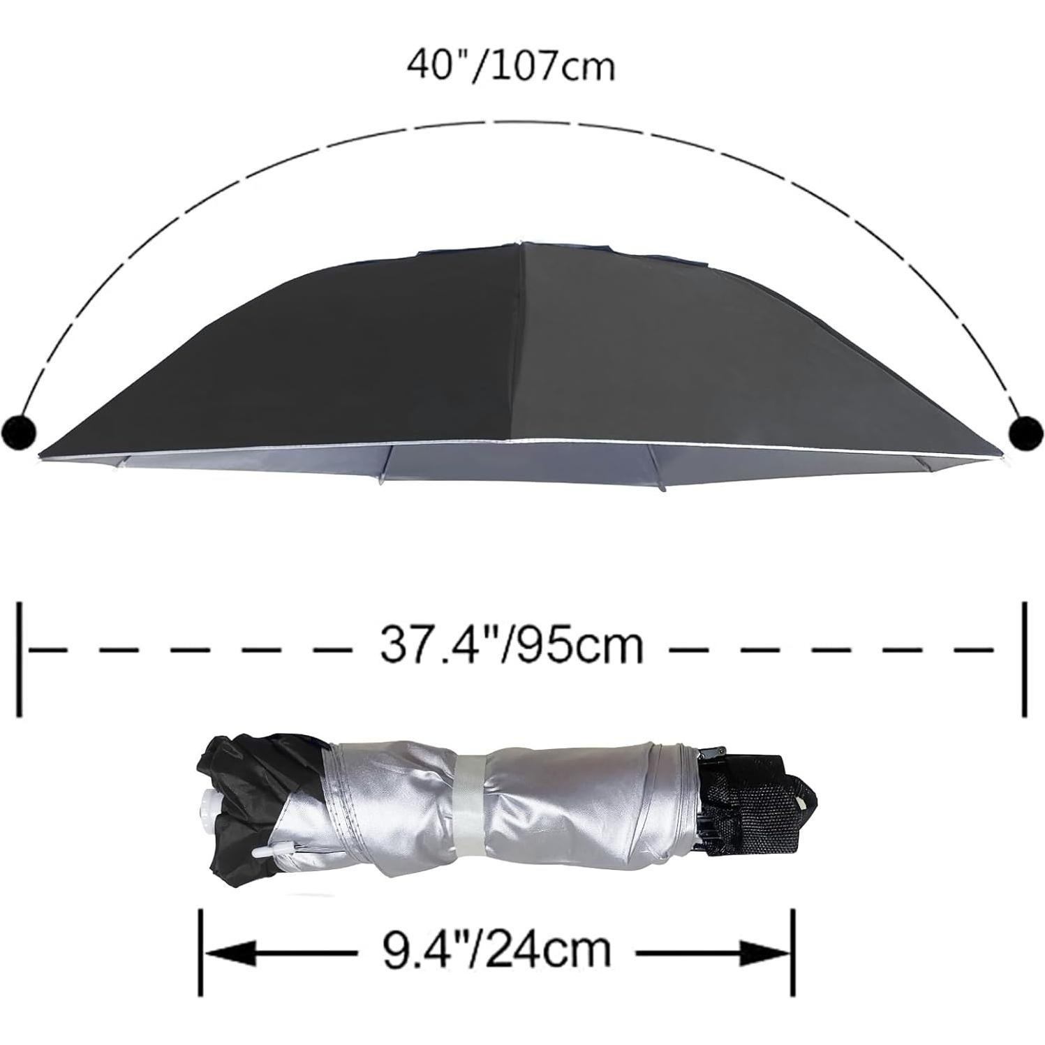 Sombrero Paraguas Plegable NEW-Vi 95 cm Ajustable UV 50+