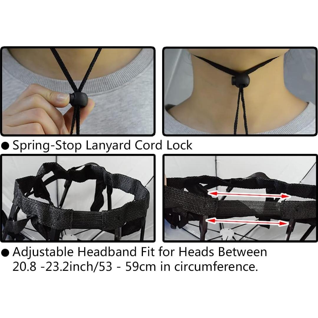 Sombrero Paraguas Plegable NEW-Vi 95 cm Ajustable UV 50+