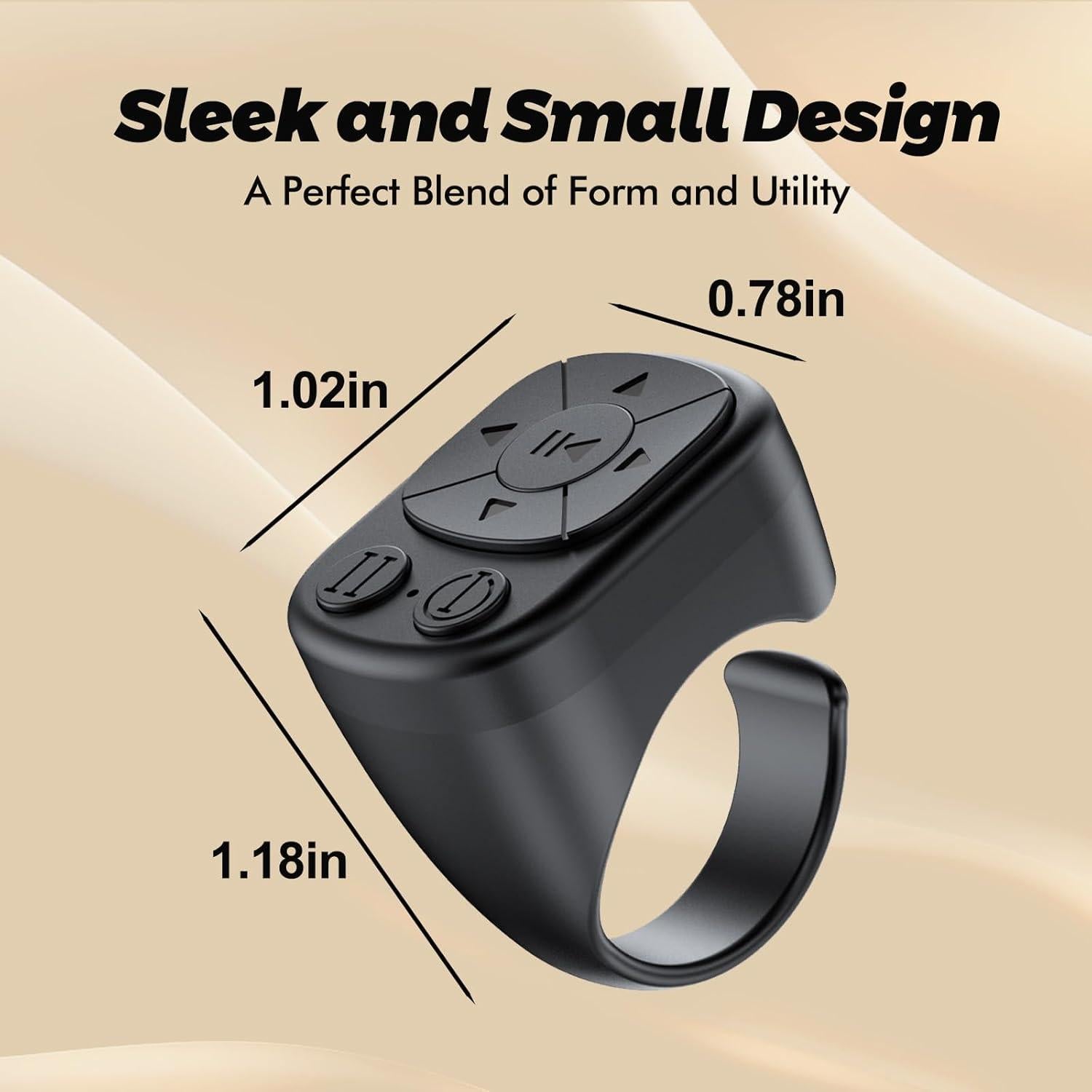 Anillo de Desplazamiento Bluetooth Tankicom J06 - Control Remoto para TikTok y Música