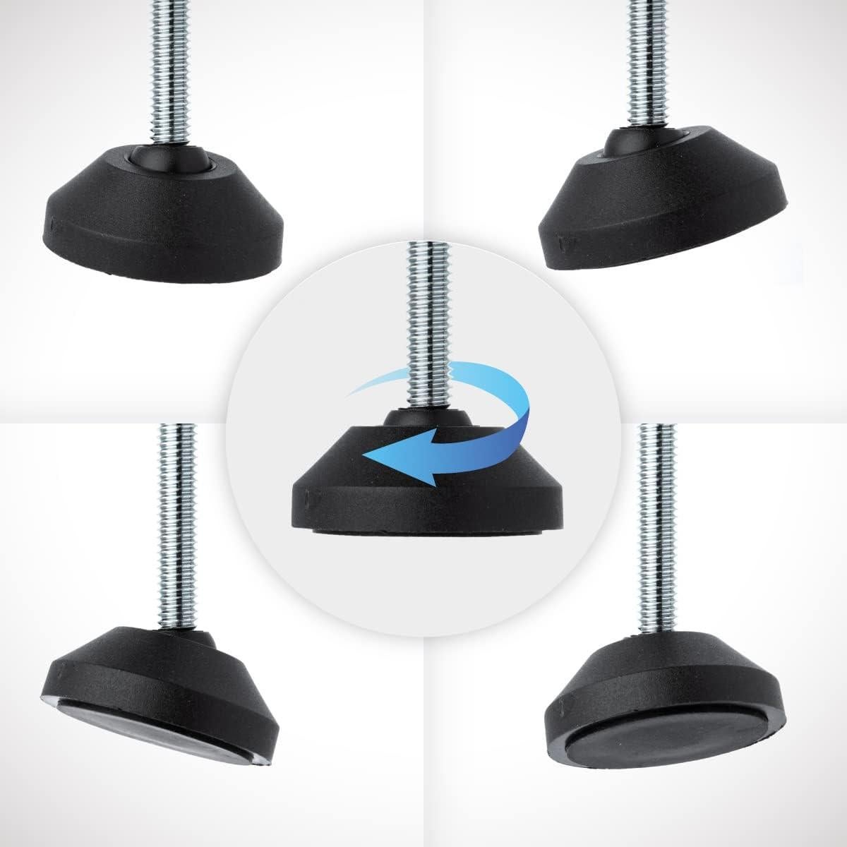 POWERTEC Pie de Abrazadera de Palanca 6" 2PK - Sujeción Firme