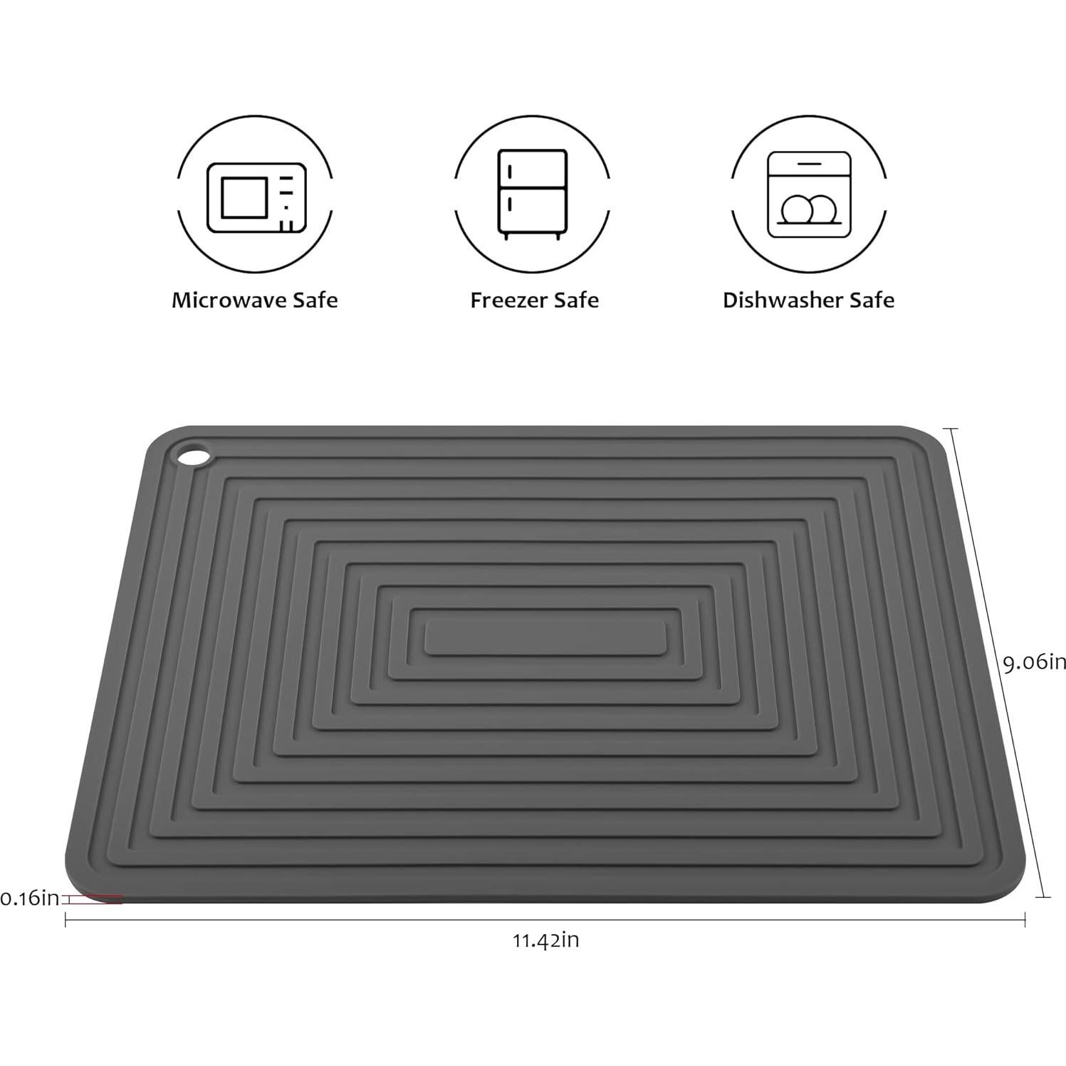 Trivetes de Silicona Smithcraft Gris Oscuro - Juego de 2