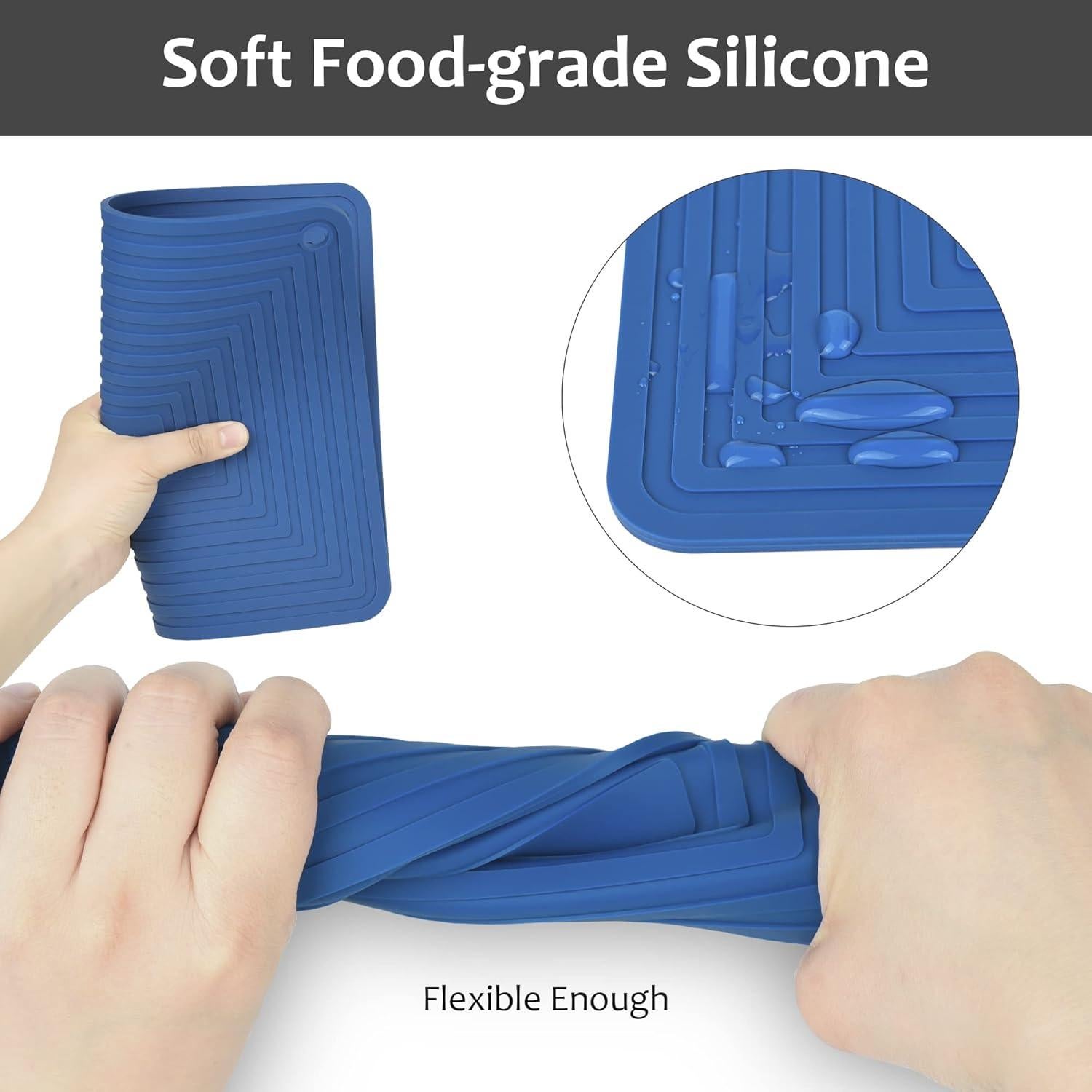 Trivetes de Silicona Smithcraft Gris Oscuro - Juego de 2