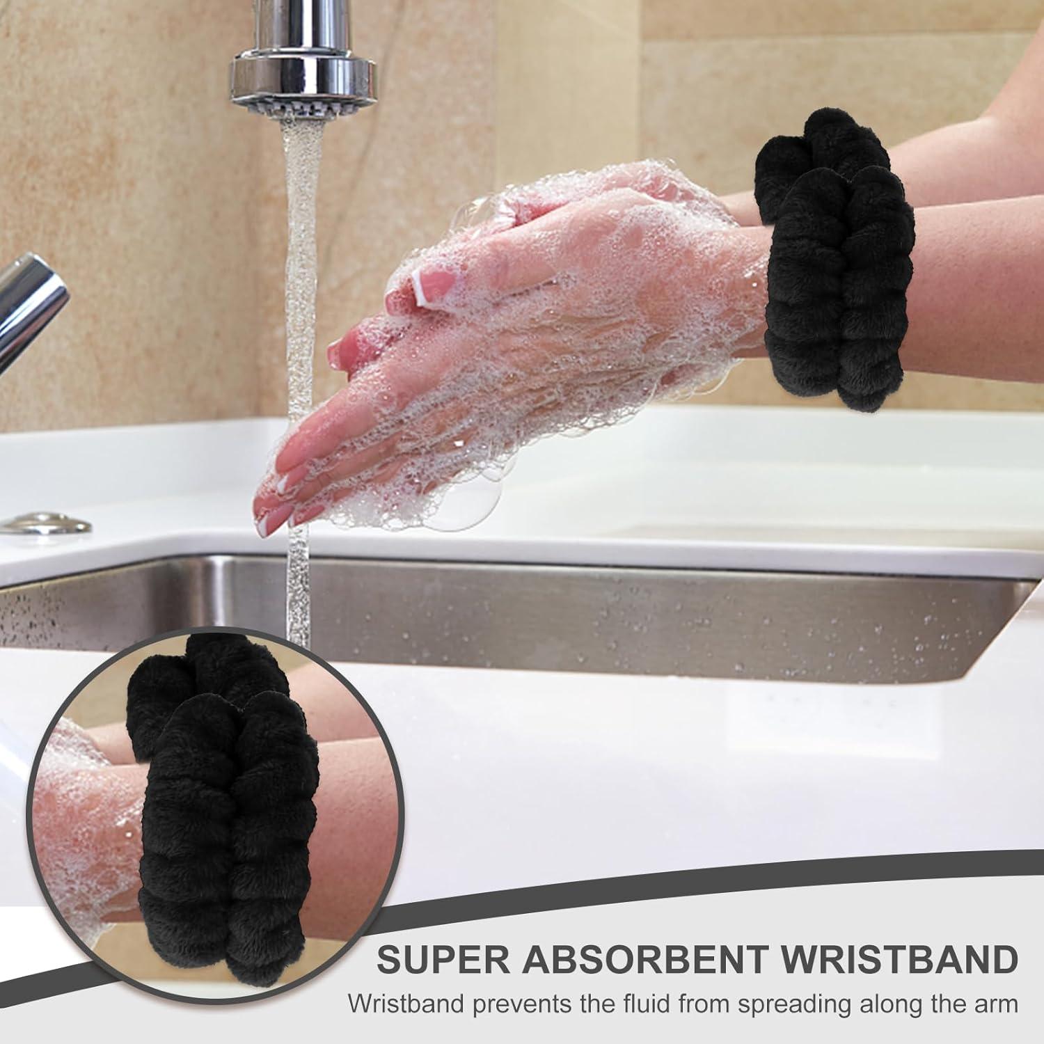 Set de Diademas y Muñequera CAVETEE - 3 Piezas para Cuidado Facial