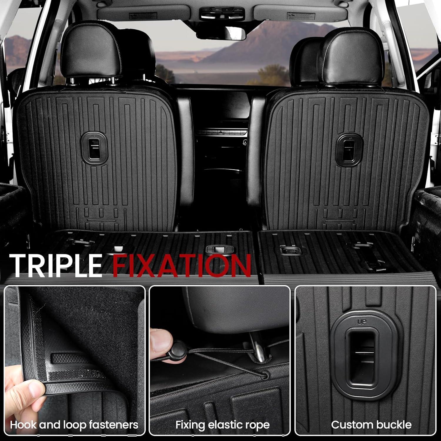Alfombrillas de respaldo para Kia Telluride 2020-2025 JOULARISE
