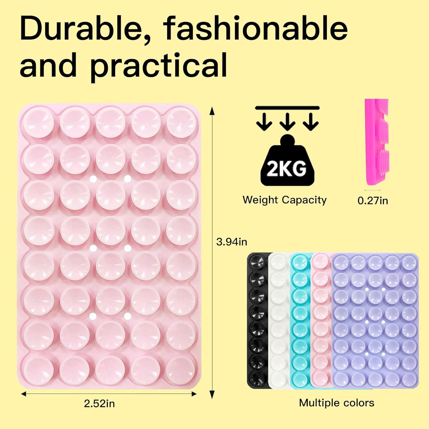 Agarradera de Succión Doble Lado Silicona Mokiwala 2 Paquetes