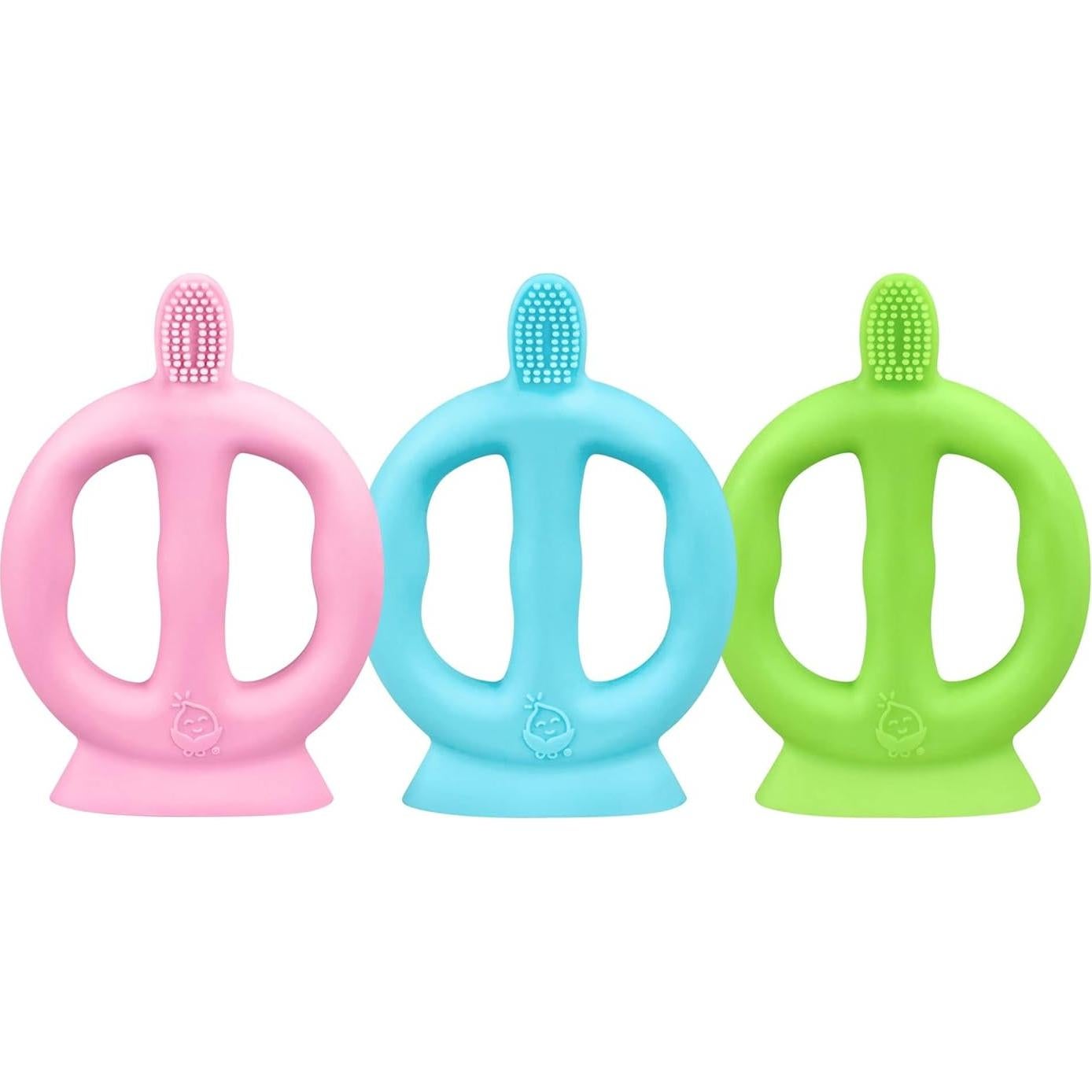 Cepillo de Dientes de Aprendizaje Green Sprouts Aqua 100% Silicona