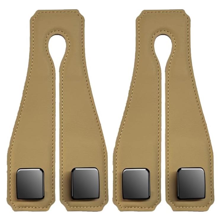 Gancho de Reposacabezas para Auto Mudanku - 2 Piezas Beige