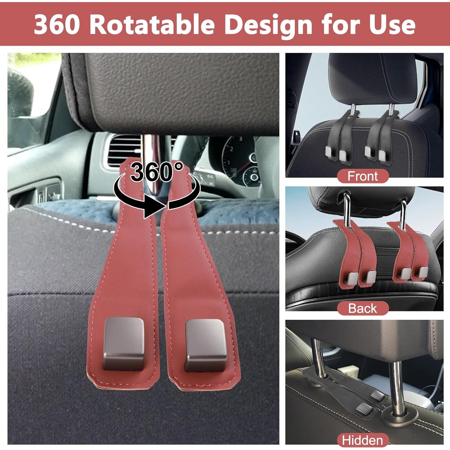 Gancho de Reposacabezas para Auto Mudanku - 2 Piezas Beige